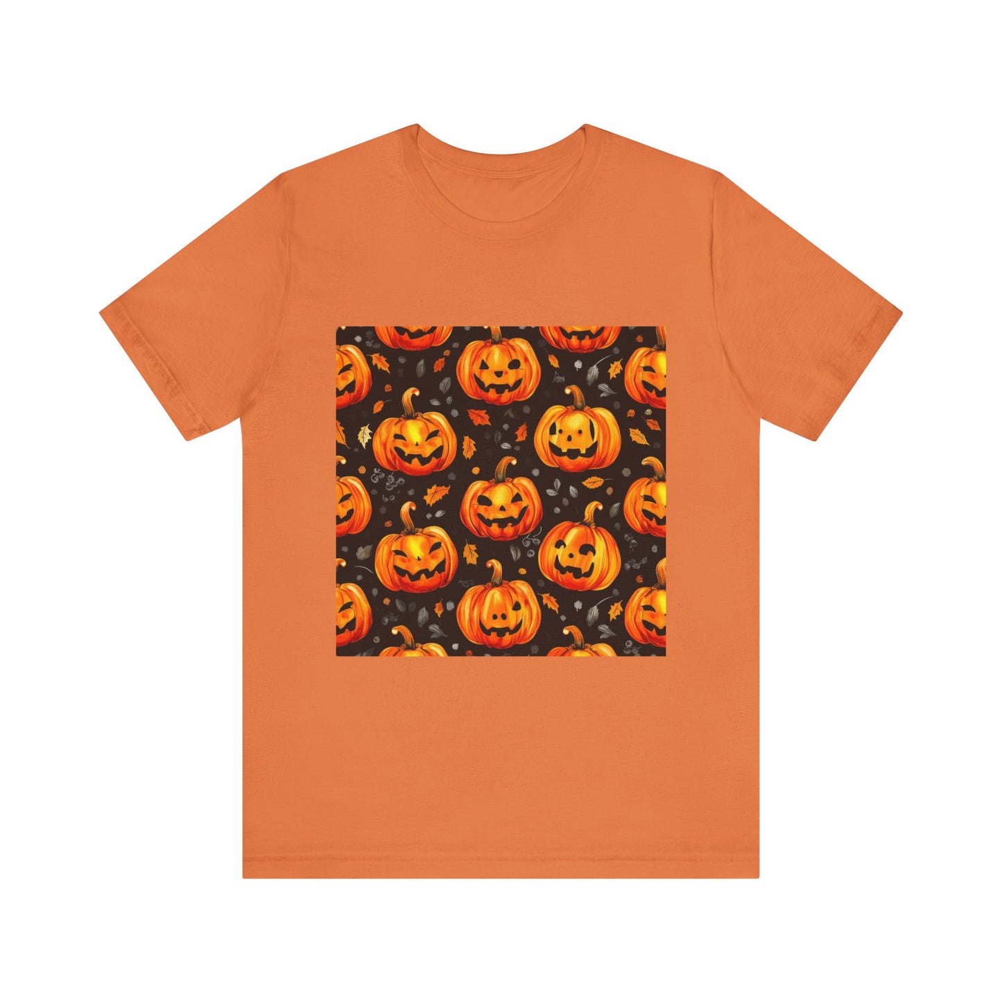 Cute Pumpkin Pattern Unisex Jersey Short Sleeve Tee