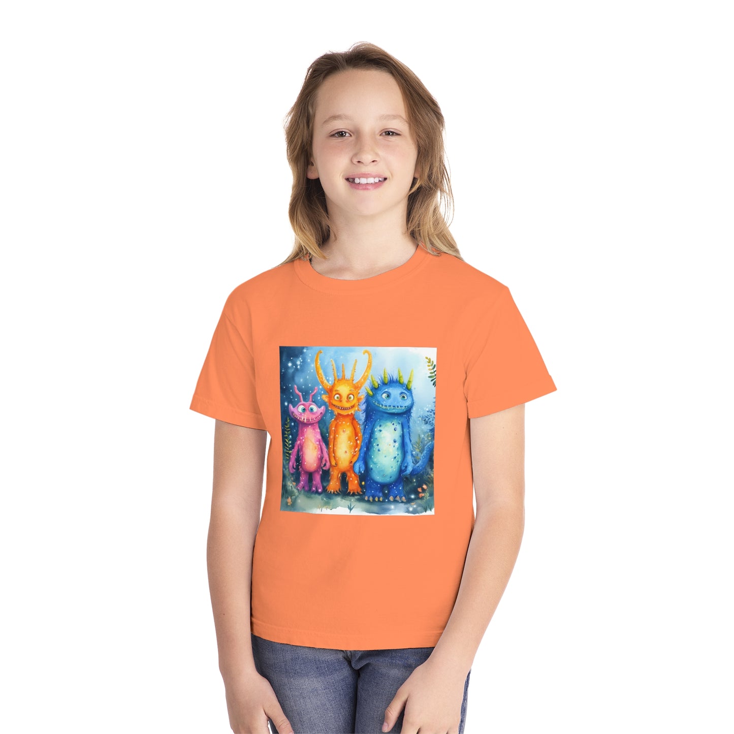 Cute Funny Monsters Youth Midweight Tee