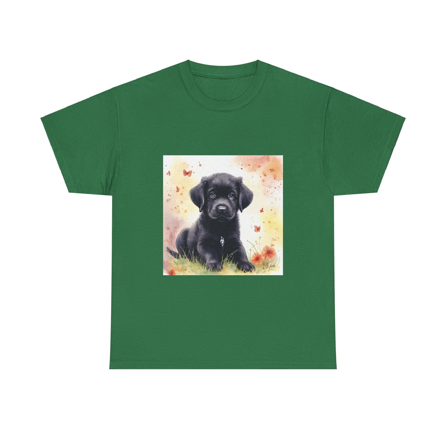 Black Lab Puppy Unisex Heavy Cotton Tee