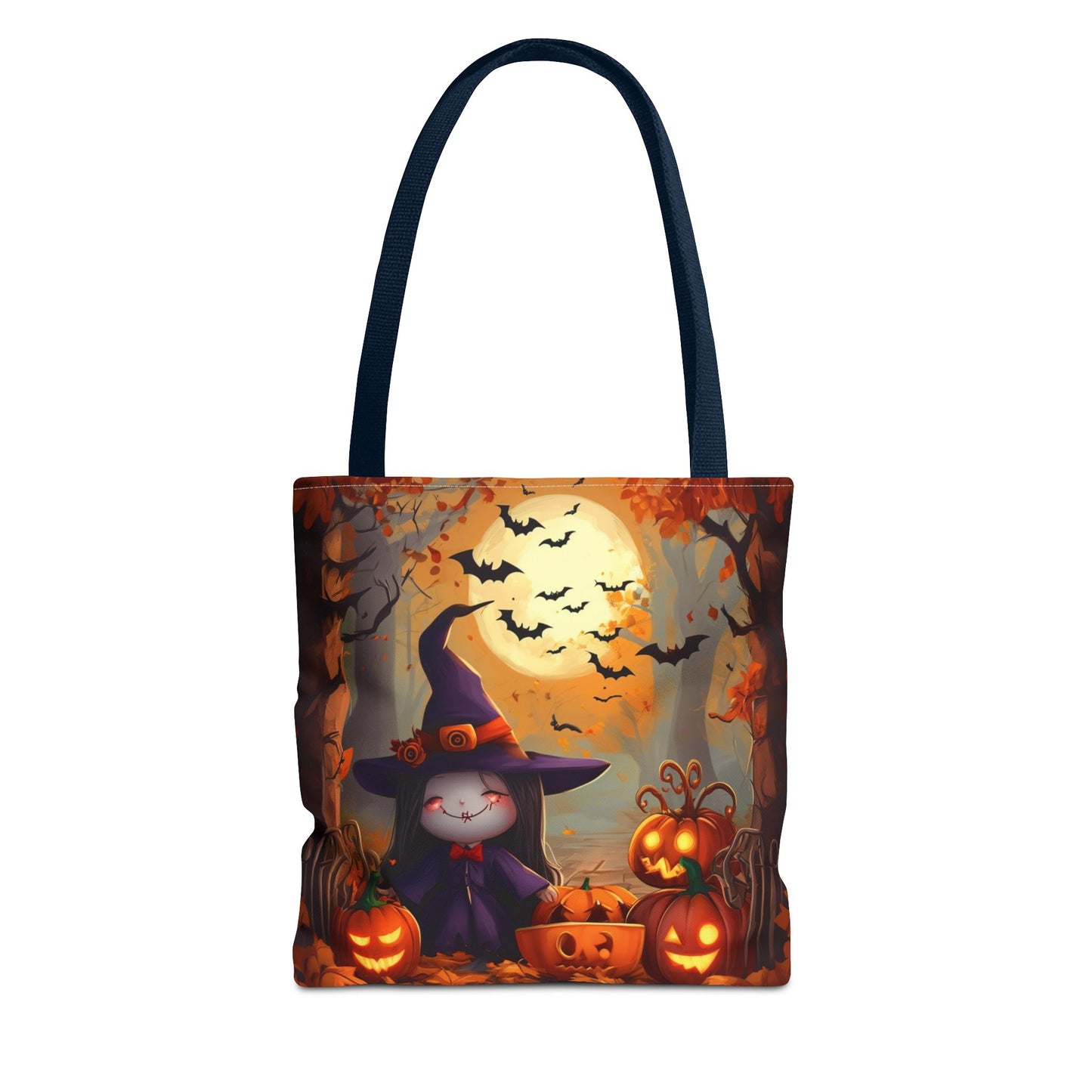 Spooky Cute Witch Tote Bag (AOP)