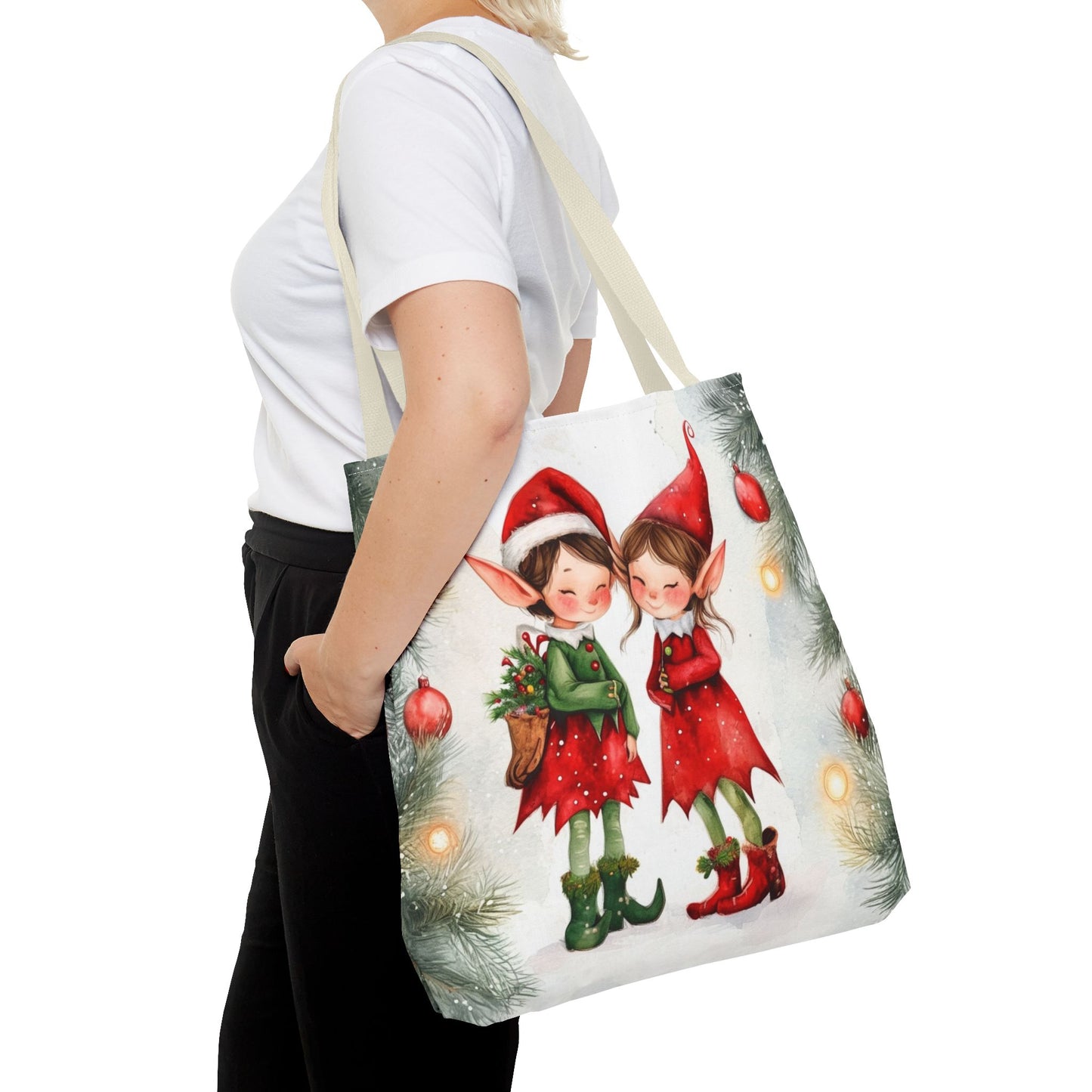 Watercolor Elves Tote Bag (AOP)