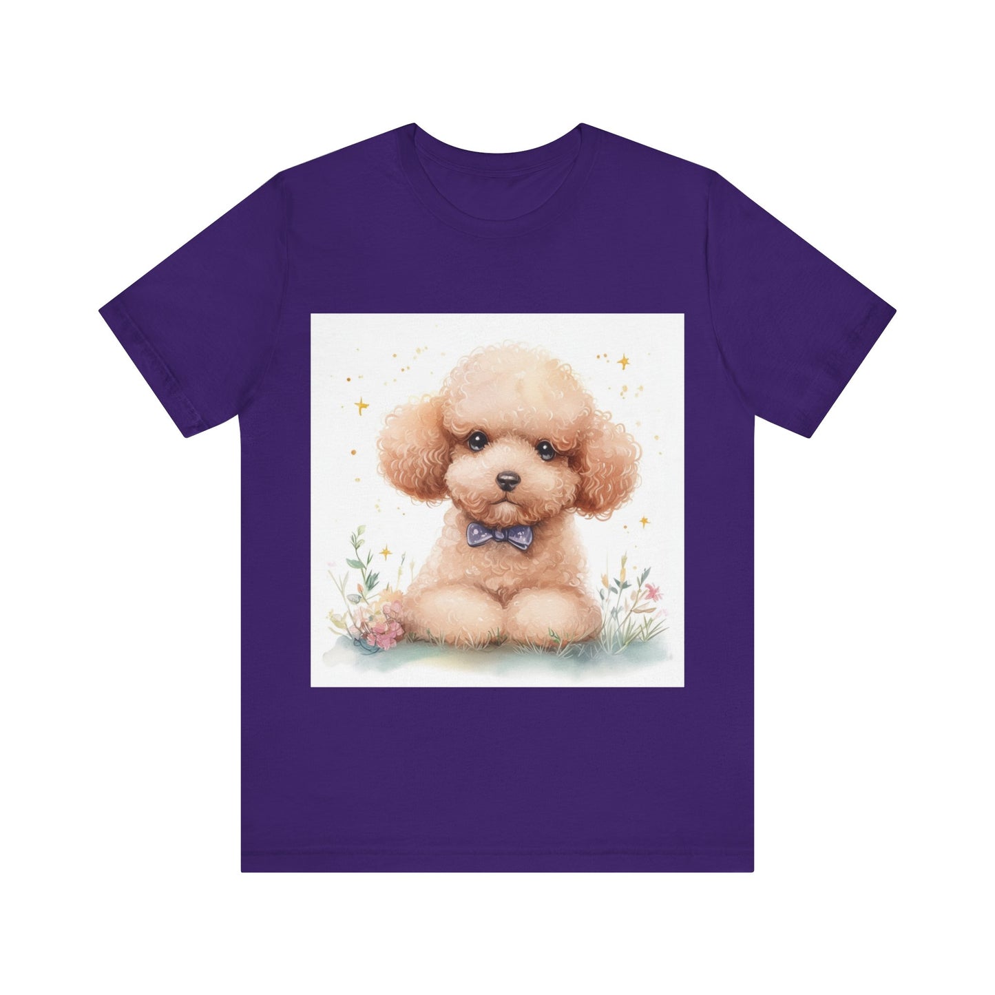 Cute Poodle Unisex Jersey Short Sleeve Tee