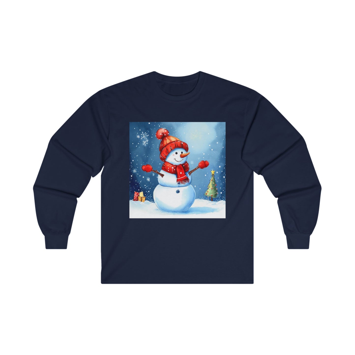 Cozy Snowman Unisex Ultra Cotton Long Sleeve Tee