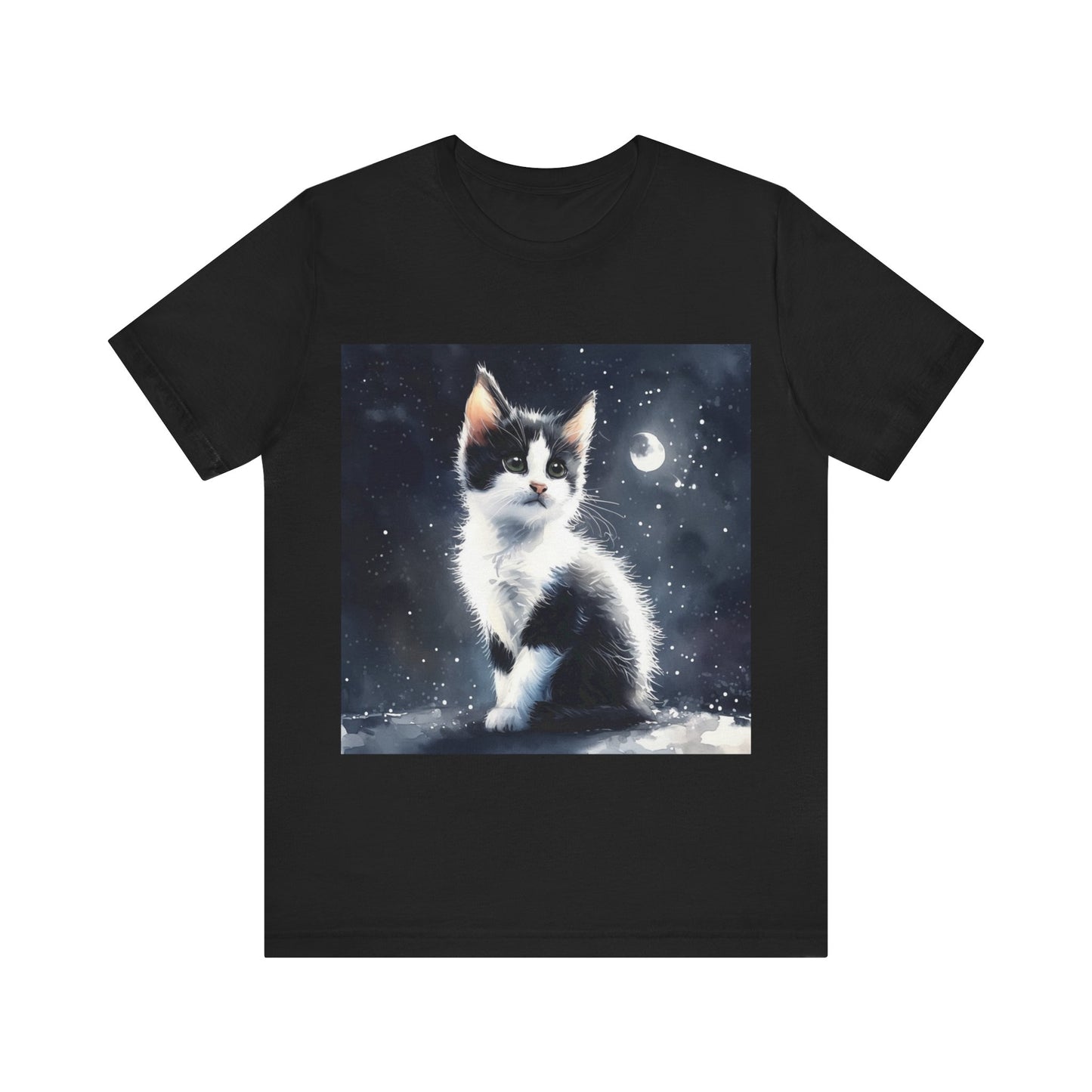 Cute Tuxedo Cat Jersey Short Sleeve Tee