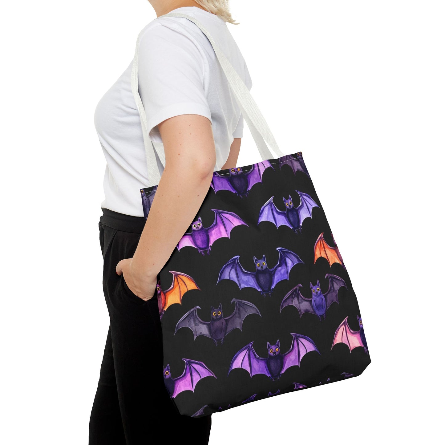 Cute Bat Pattern Tote Bag (AOP)