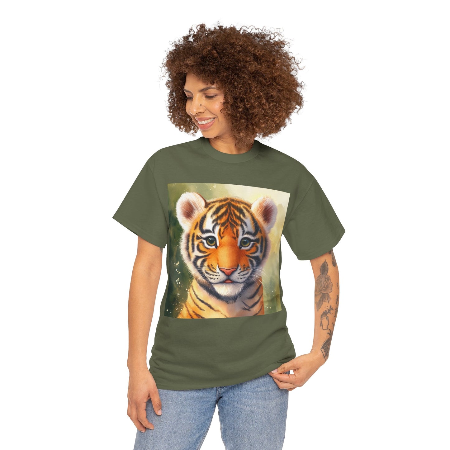 Baby Tiger Unisex Heavy Cotton Tee