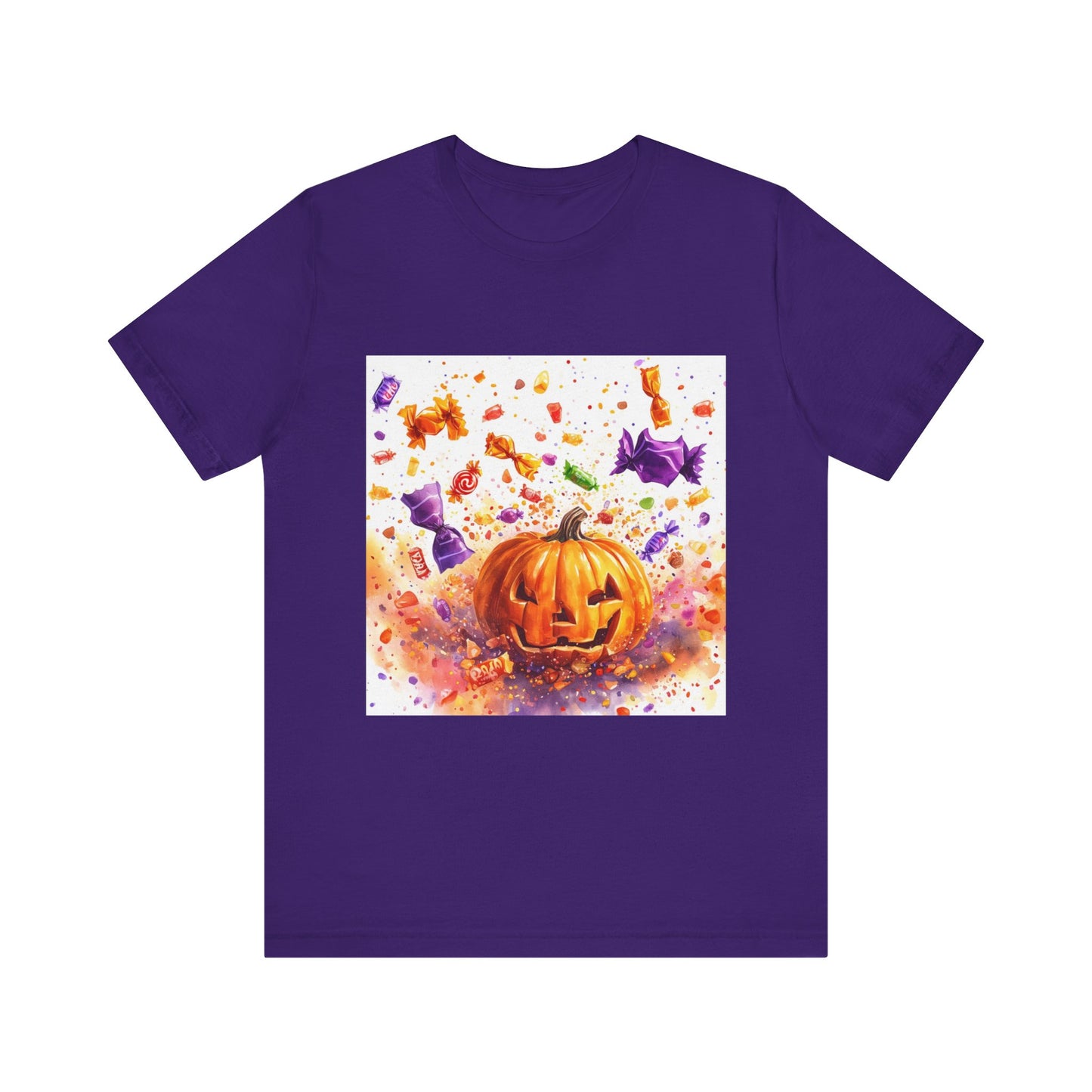 Jack o Lantern Candy Unisex Jersey Short Sleeve Tee