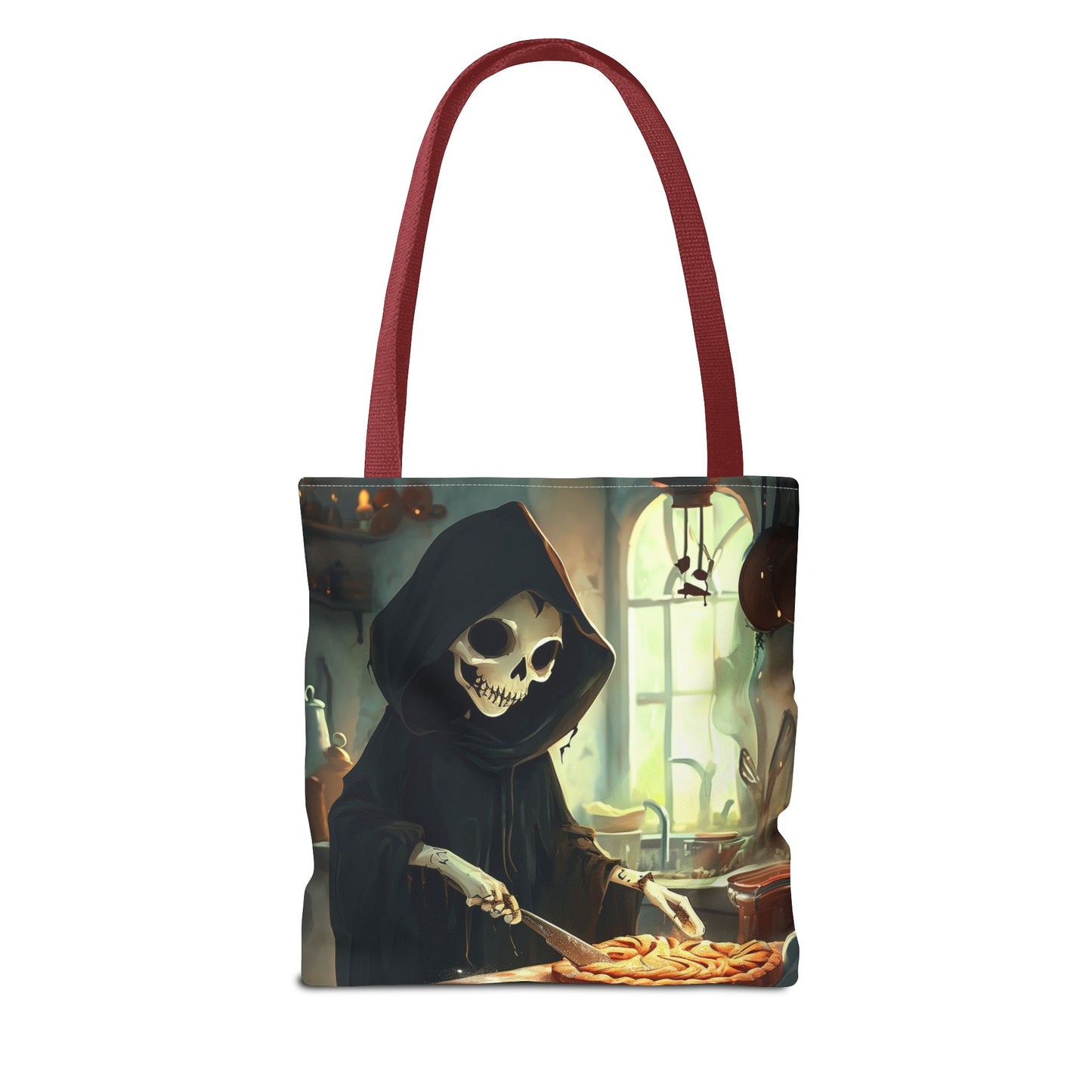 Grim Reaper Baking Pie Tote Bag (AOP)