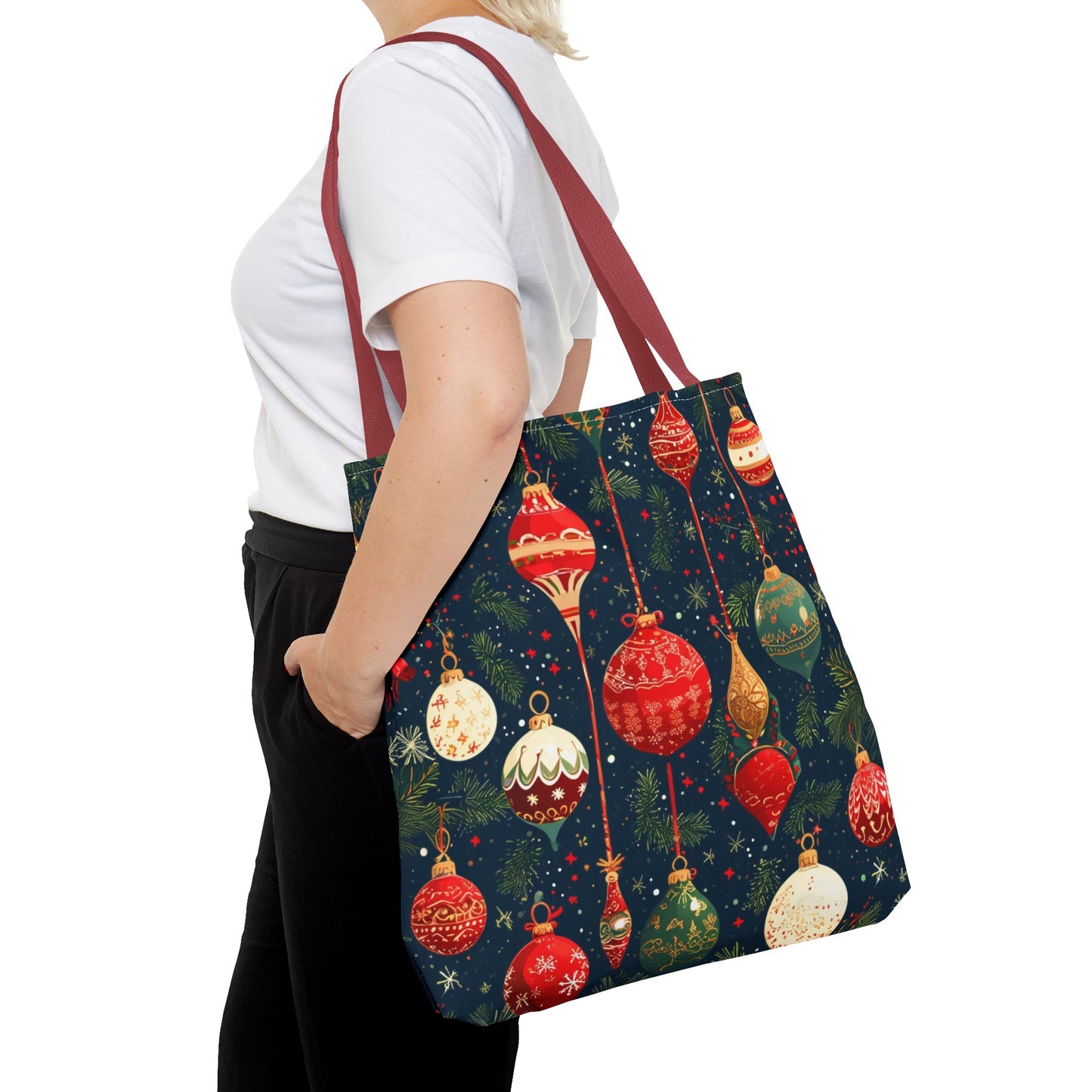 Dark Ornament Pattern Tote Bag (AOP)