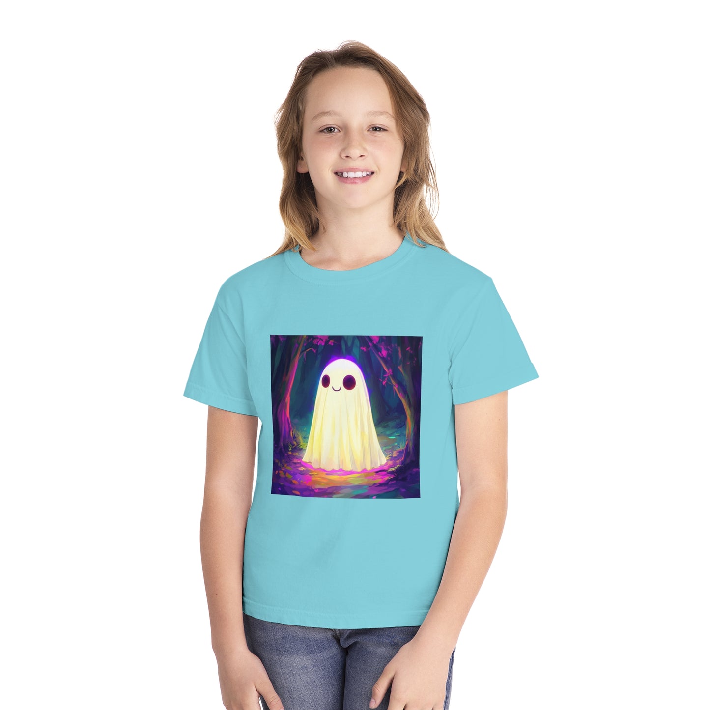 Cute Neon Ghost Youth Midweight Tee