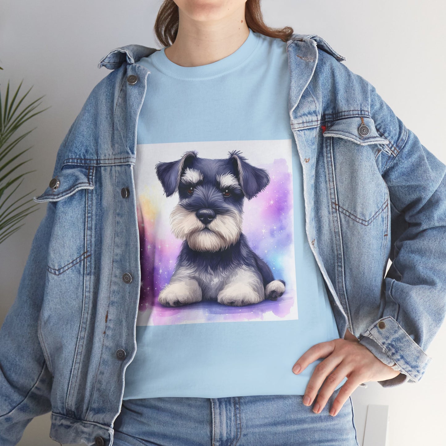 Schnauzer Puppy Unisex Heavy Cotton Tee