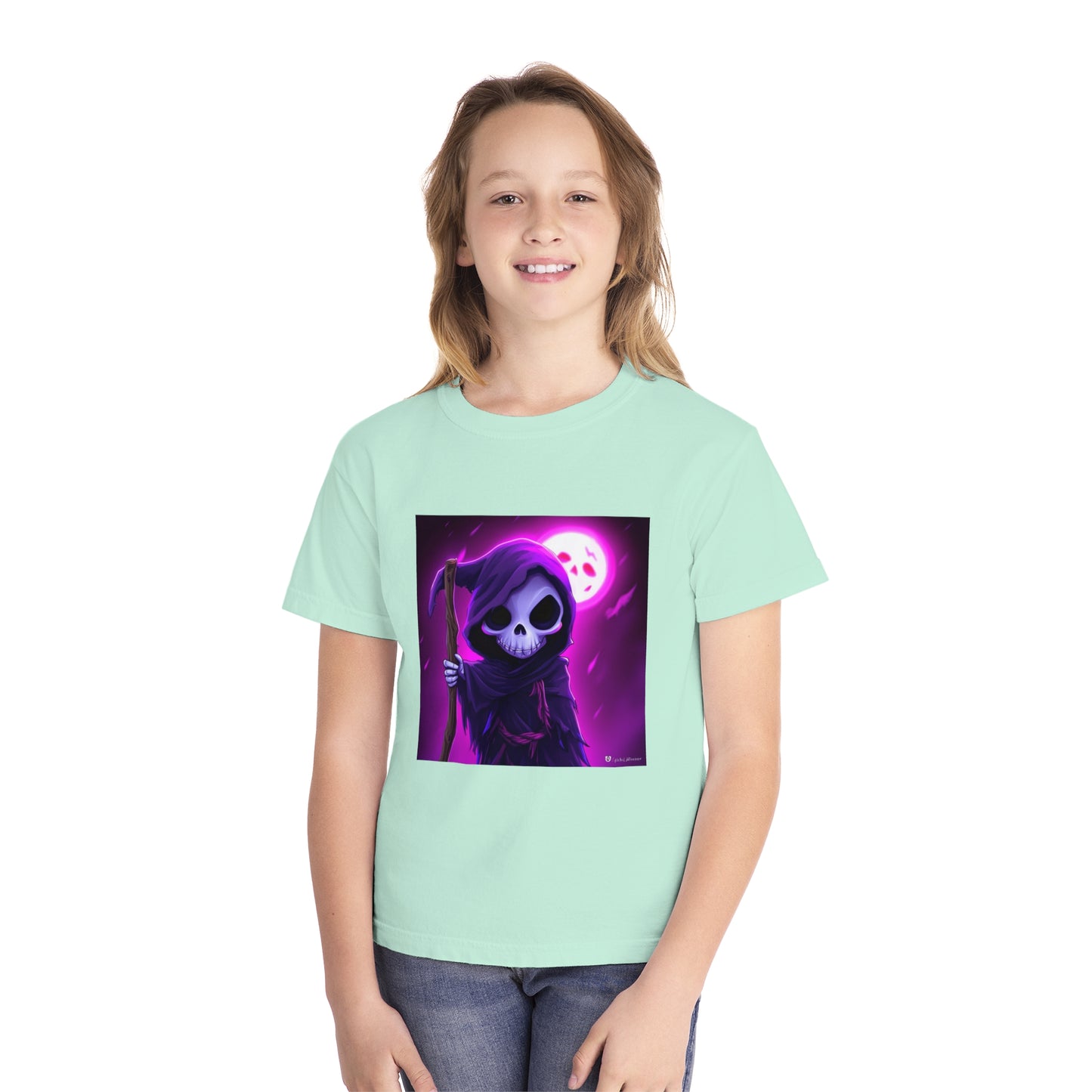 Smiling Moon Grim Reaper Youth Midweight Tee