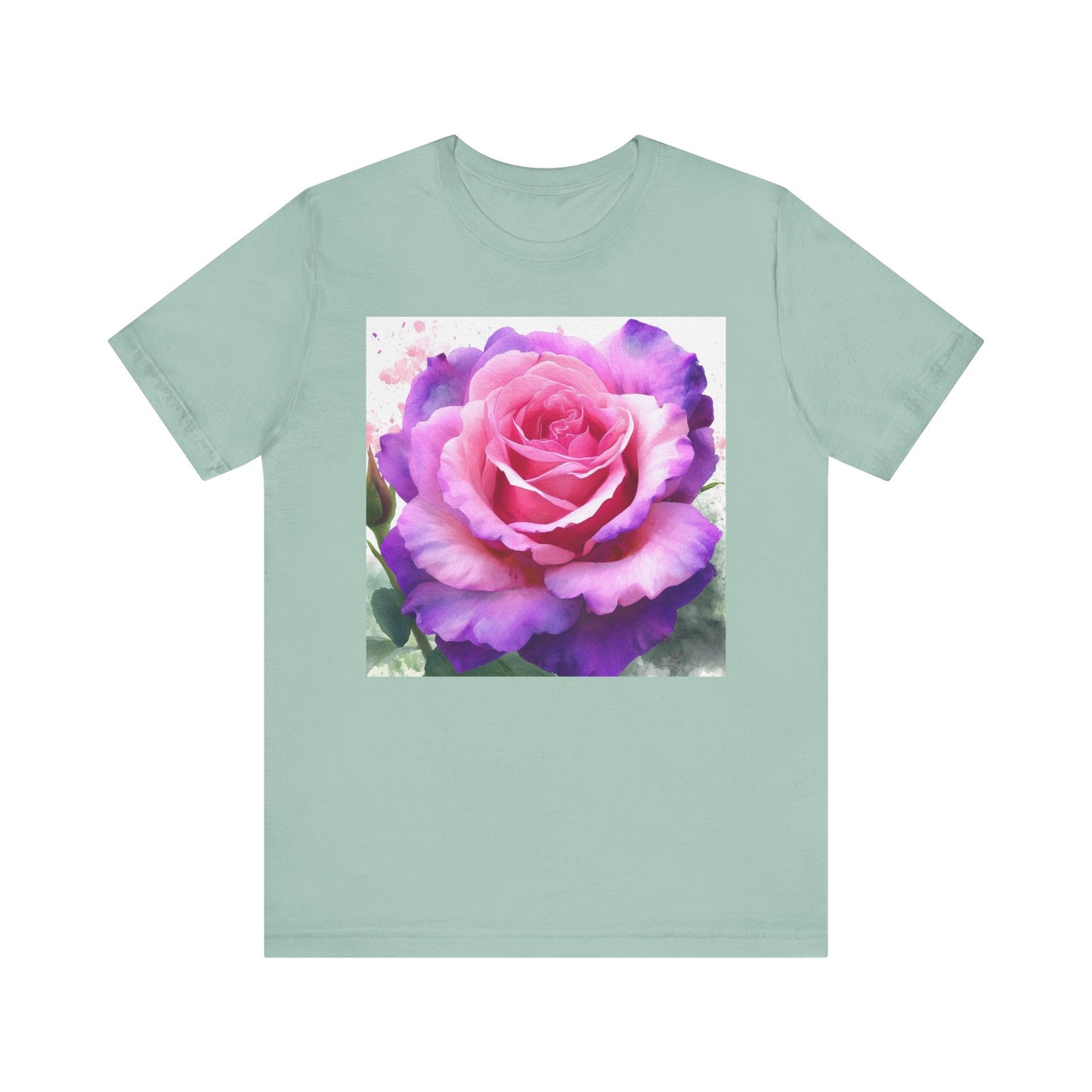 Rose Garden Unisex Jersey Tee - Vibrant Rose Design