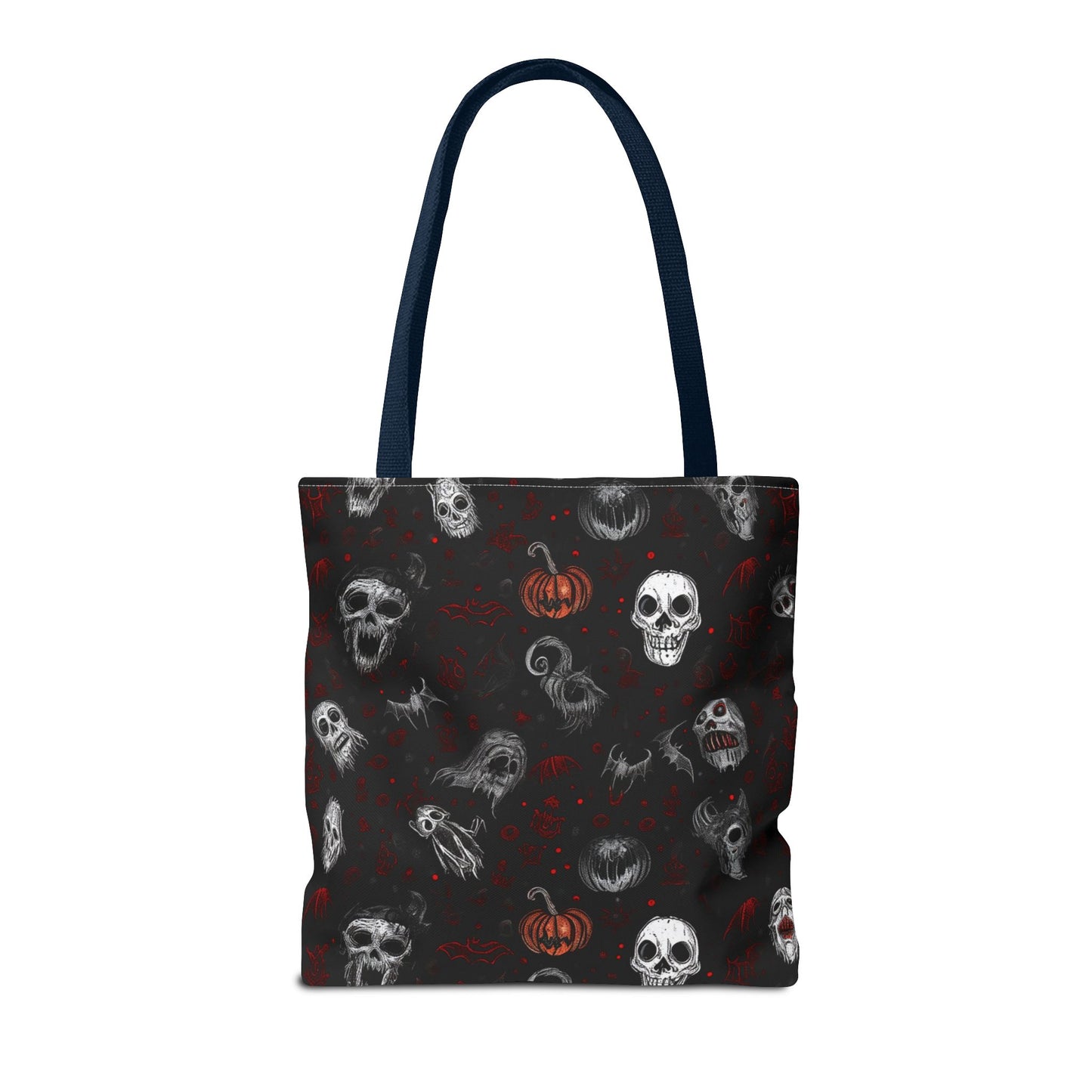 Scary Halloween Pattern Tote Bag (AOP)