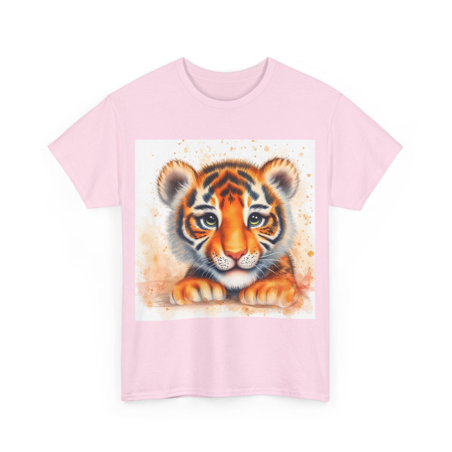 Cute Tiger Unisex Heavy Cotton Tee