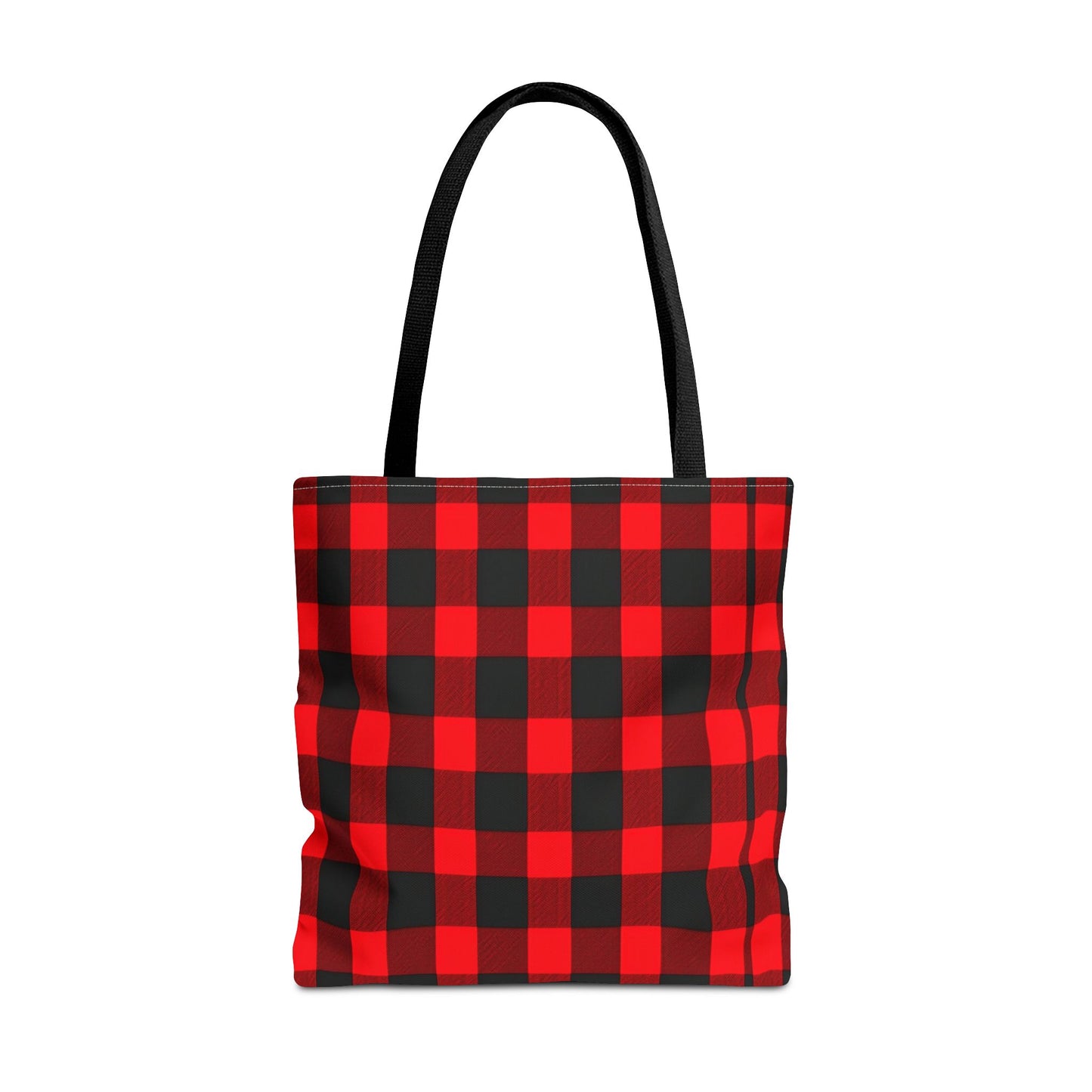 Red and Black Plaid Tote Bag (AOP)