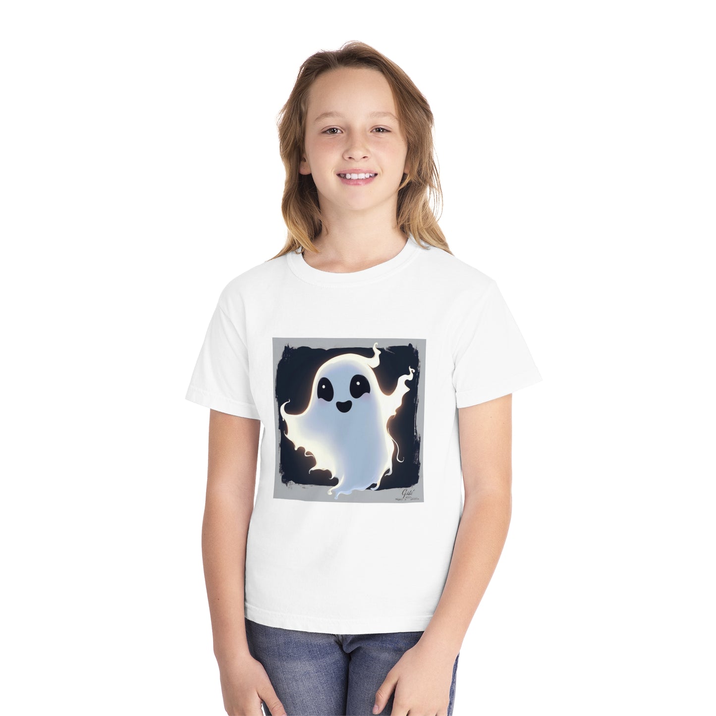 Cute Happy Ghost Youth Midweight Tee