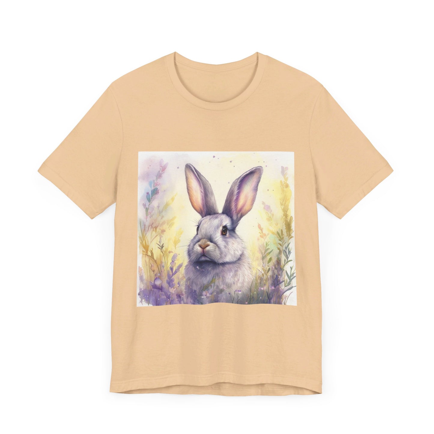 Realistic Cute Bunny Unisex Jersey Short Sleeve Tee