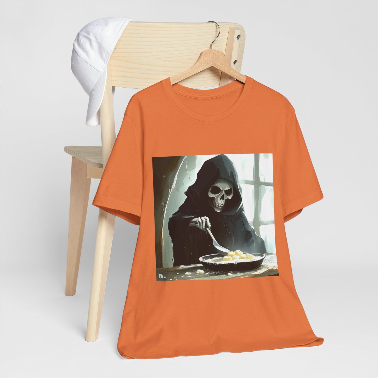 Grim Reaper Baking Unisex Jersey Short Sleeve Tee