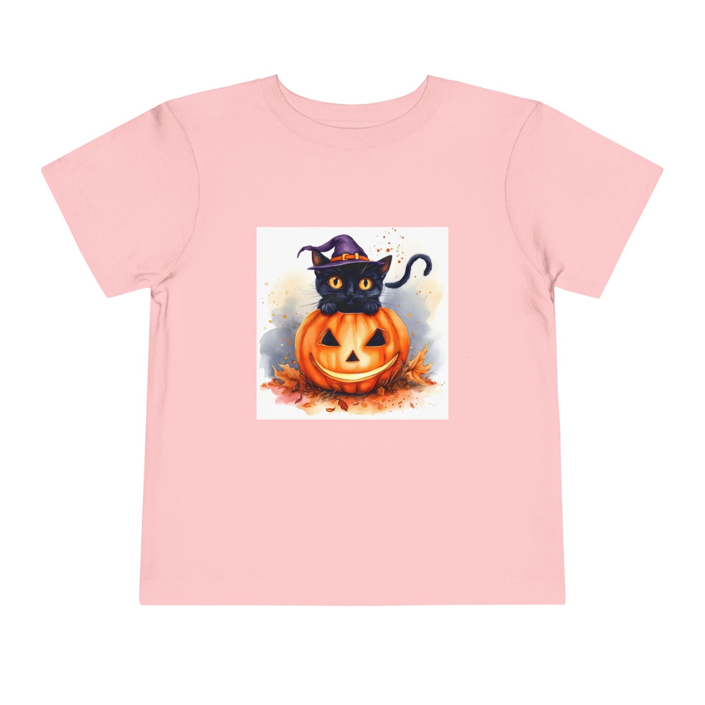 Halloween Cat Toddler Short Sleeve Tee