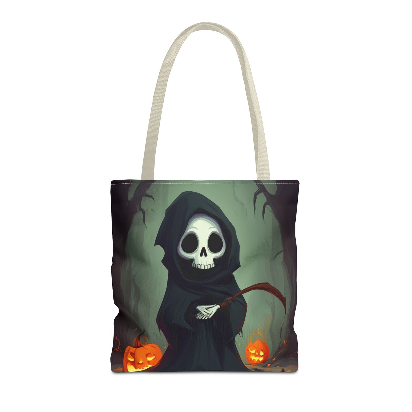 Spooky Forest Grim Reaper Tote Bag (AOP)