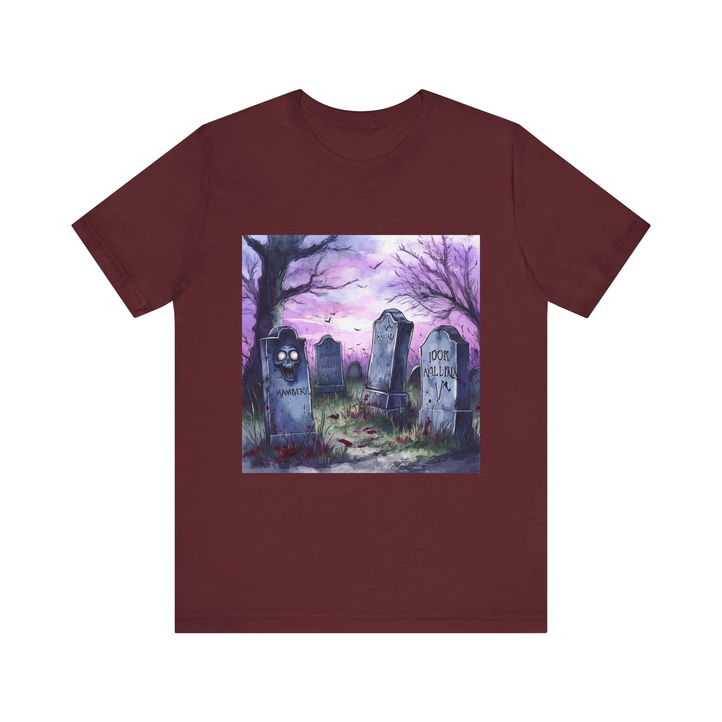 Purple Graveyard Unisex Jersey Short Sleeve Tee