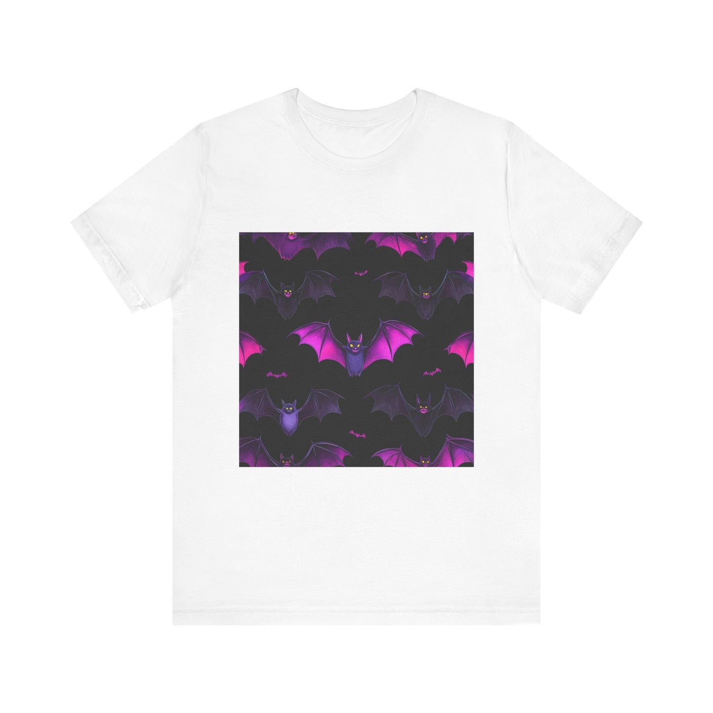 Halloween Bat Pattern Unisex Jersey Short Sleeve Tee