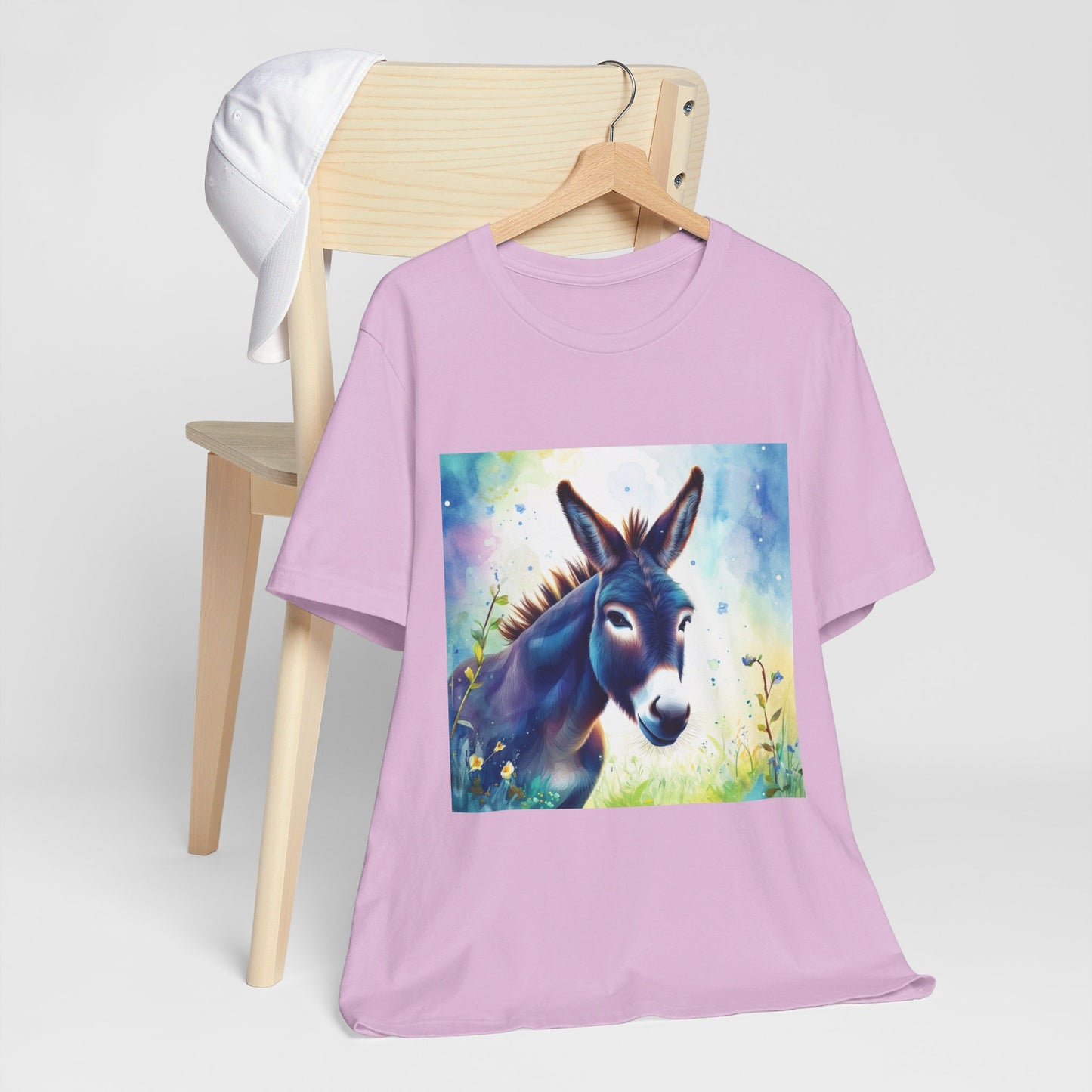 Cute Colorful Donkey Unisex Jersey Short Sleeve Tee