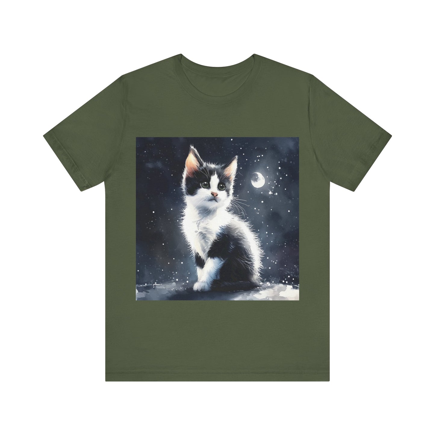 Cute Tuxedo Cat Jersey Short Sleeve Tee