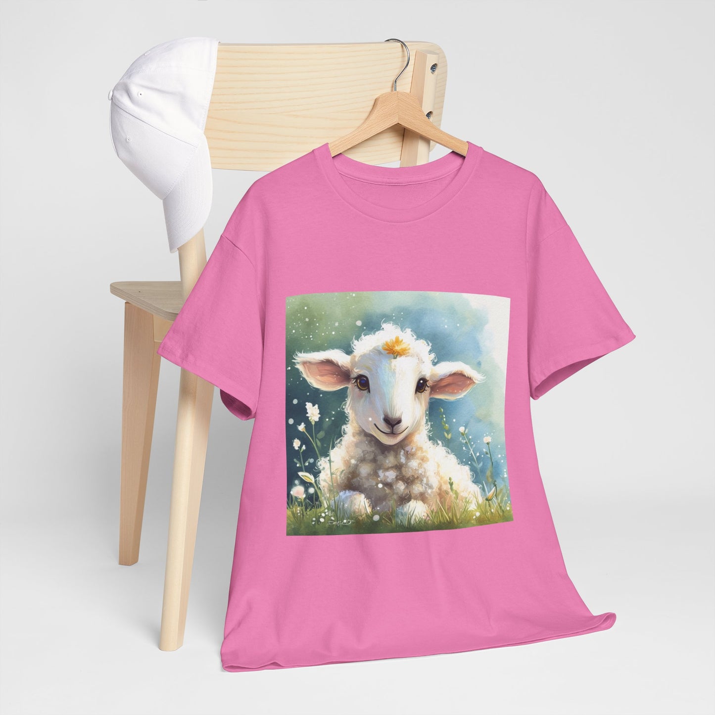 Cute Lamb Unisex Heavy Cotton Tee