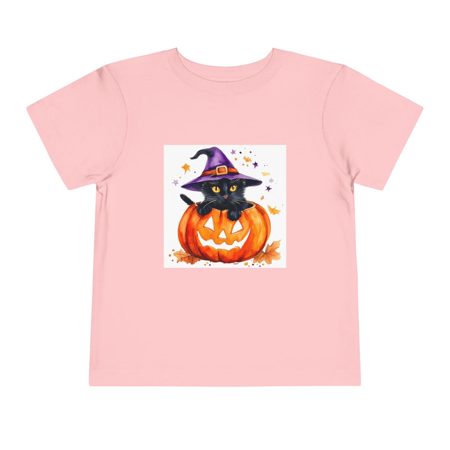 Cute Halloween Cat Toddler Short Sleeve Tee