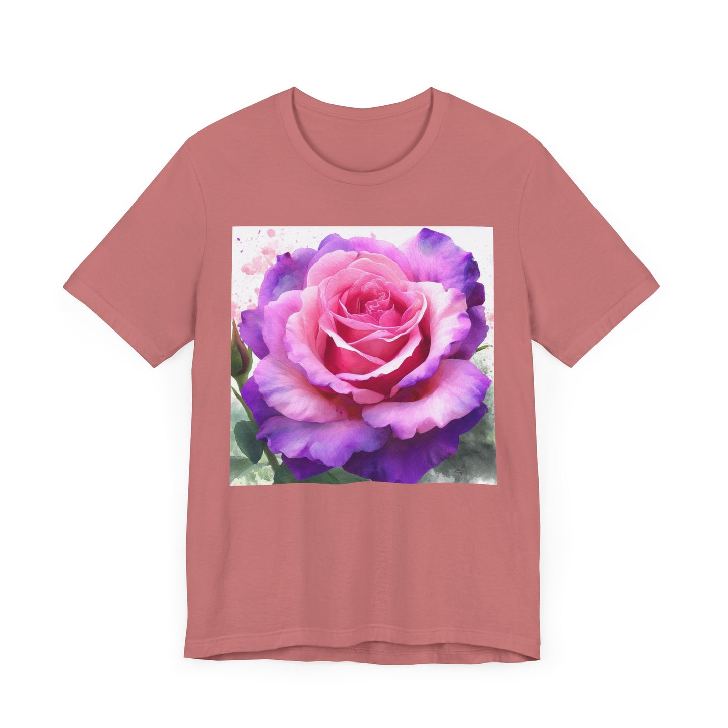 Rose Garden Unisex Jersey Tee - Vibrant Rose Design
