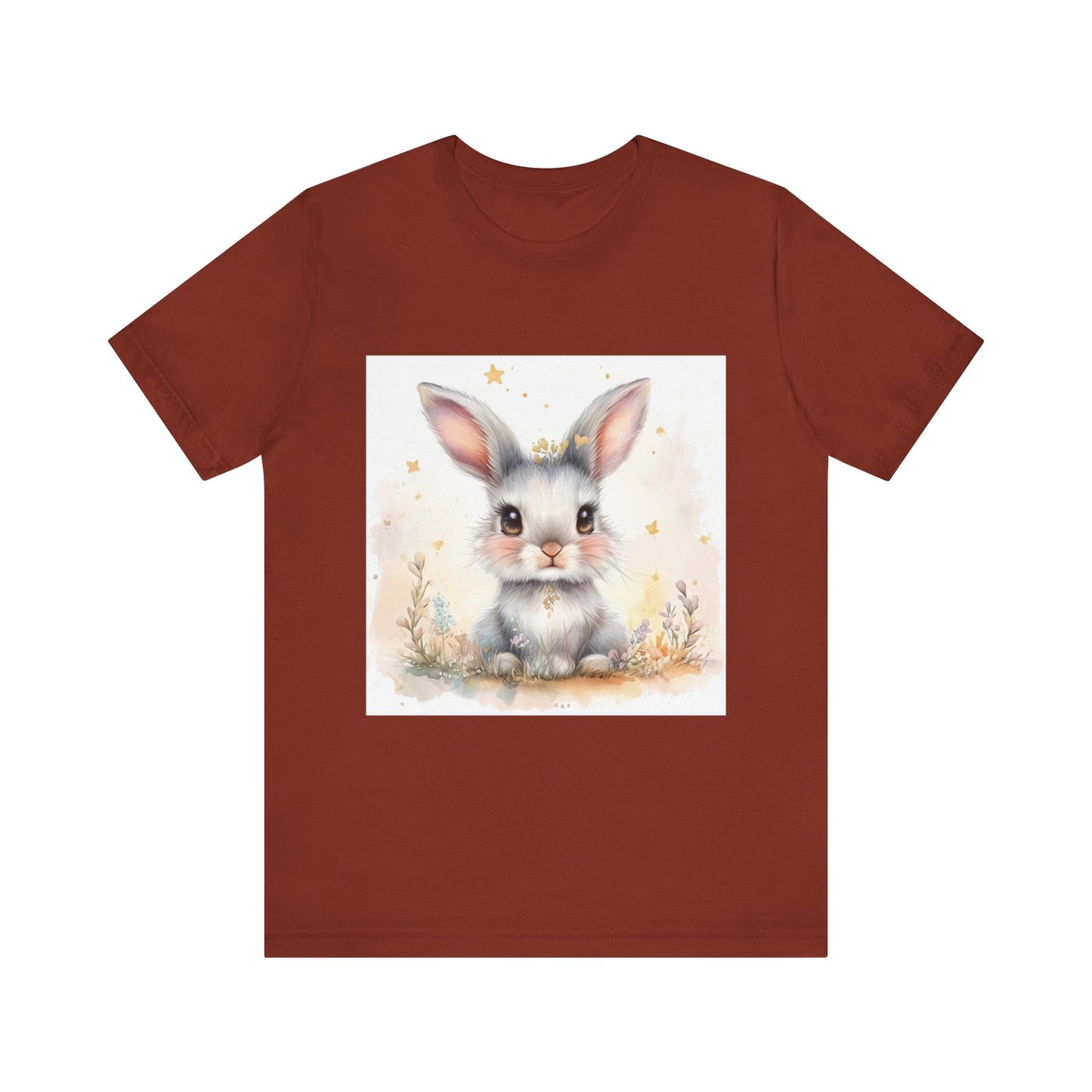 Cute fluffy bunny Unisex Jersey Short Sleeve Tee