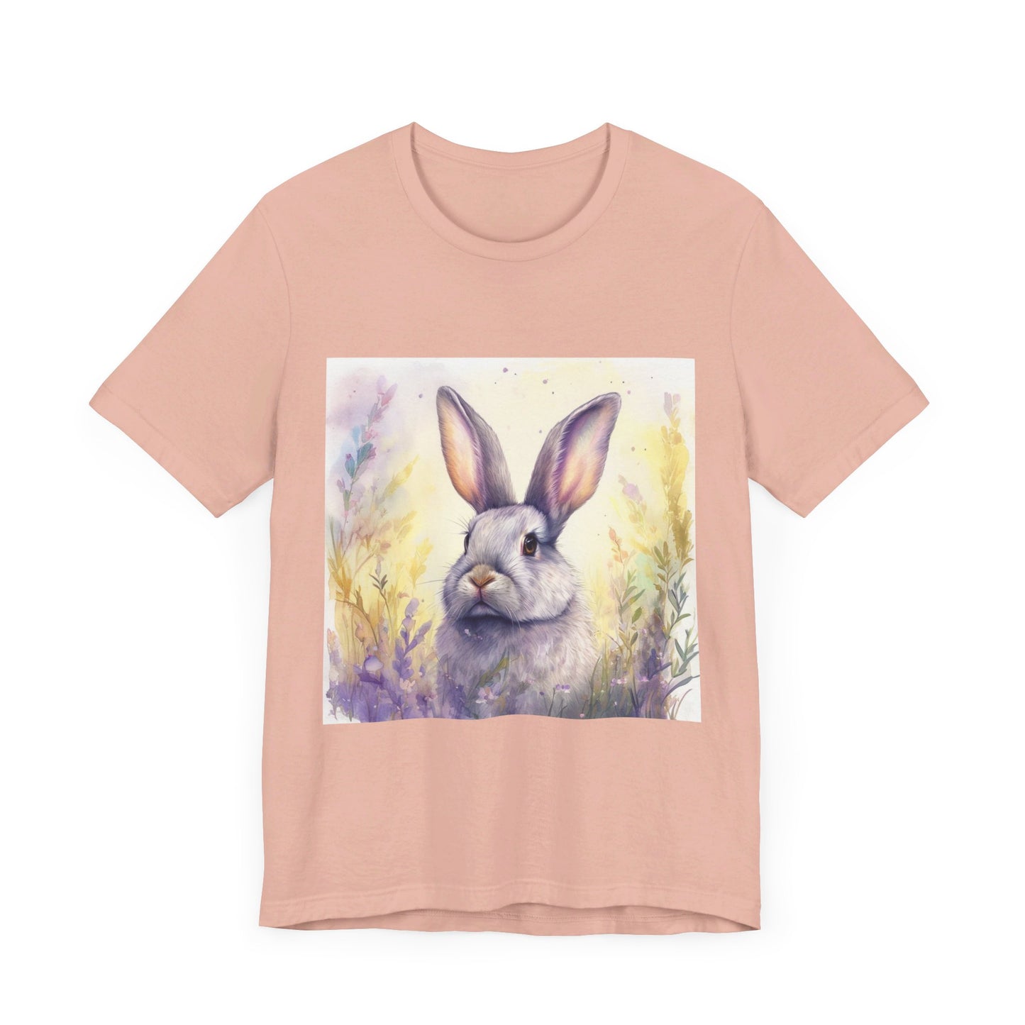 Realistic Cute Bunny Unisex Jersey Short Sleeve Tee