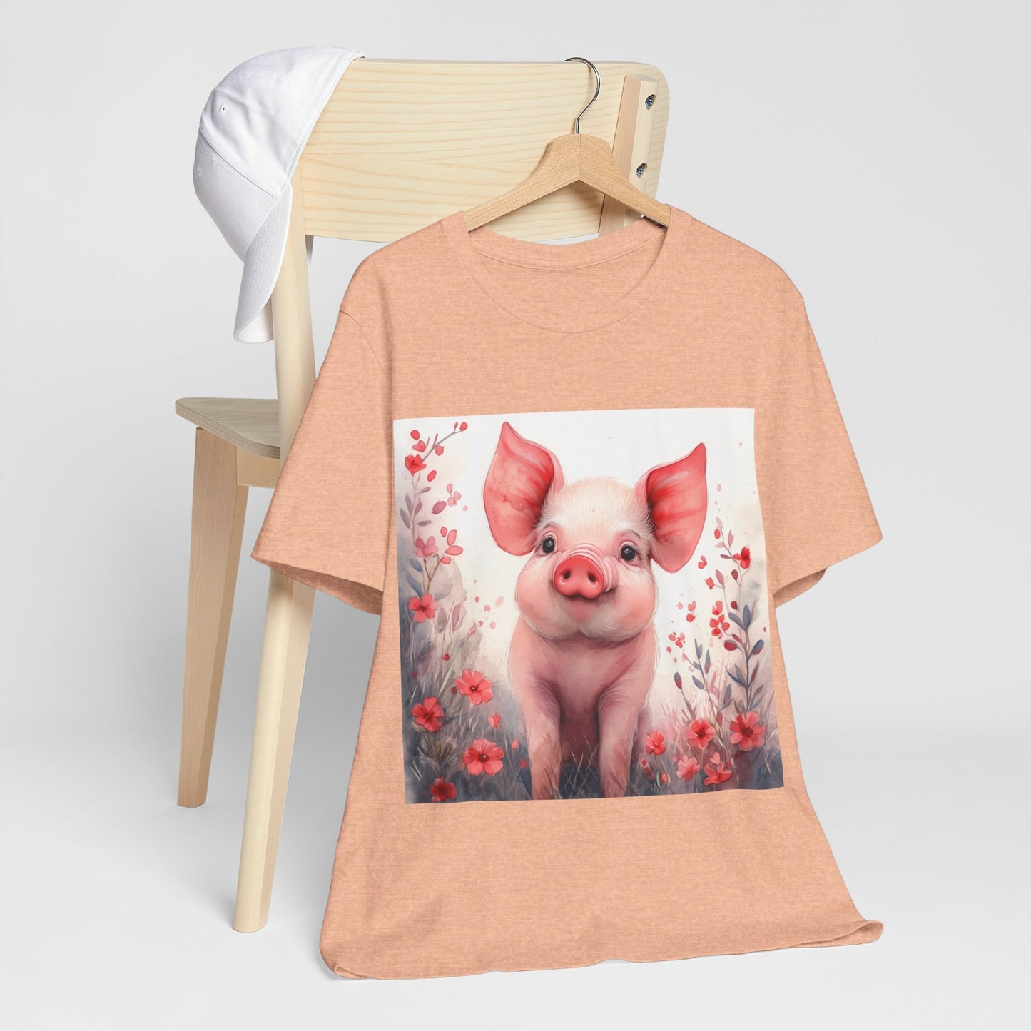 Cute Piglet Unisex Jersey Short Sleeve Tee