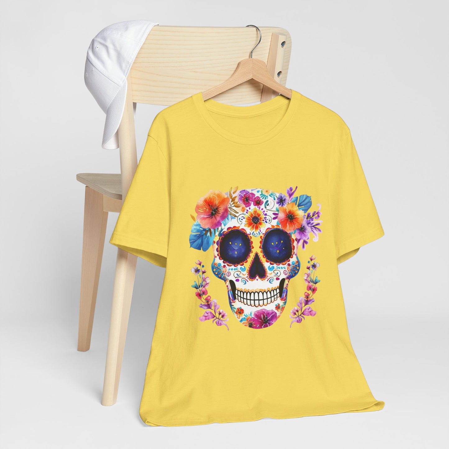 Day of the dead sugar skull Unisex Jersey Short Sleeve Tee