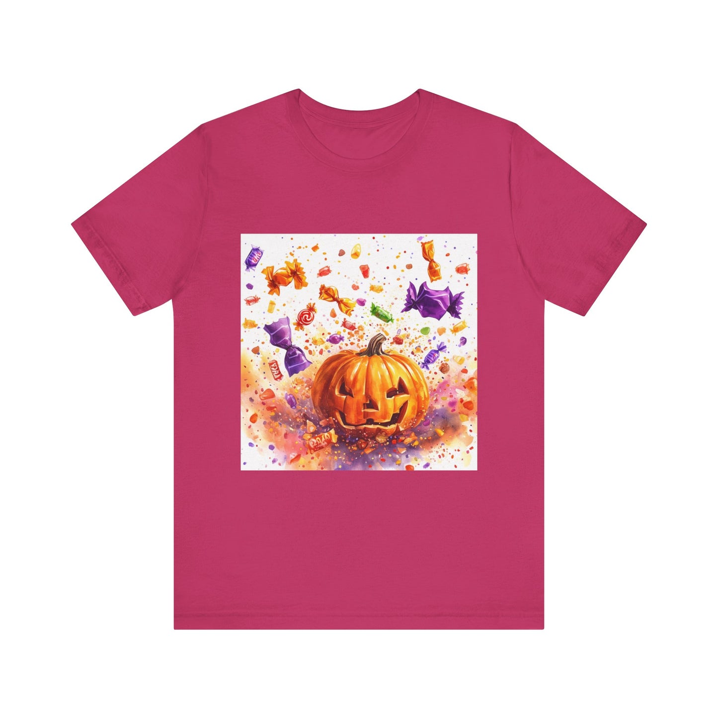 Jack o Lantern Candy Unisex Jersey Short Sleeve Tee