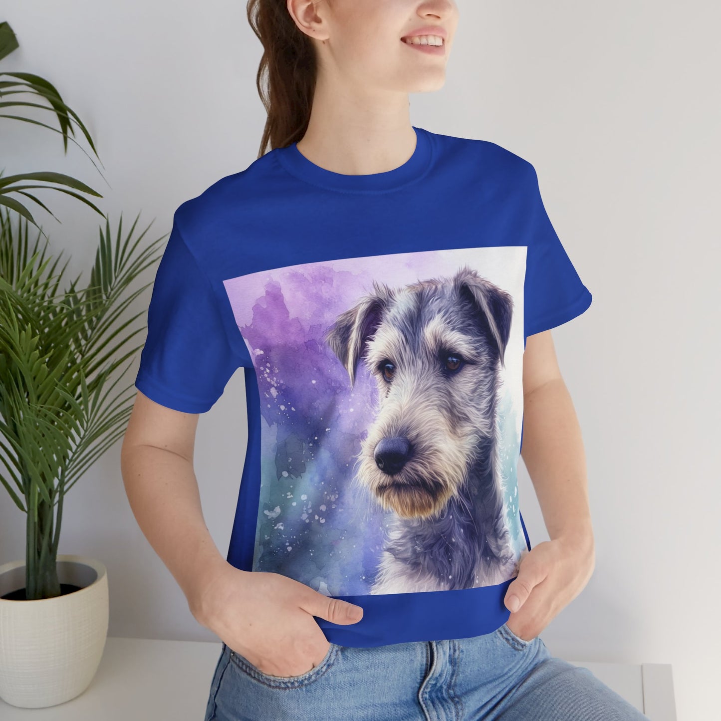 Galaxy Irish Wolfhound Unisex Jersey Short Sleeve Tee