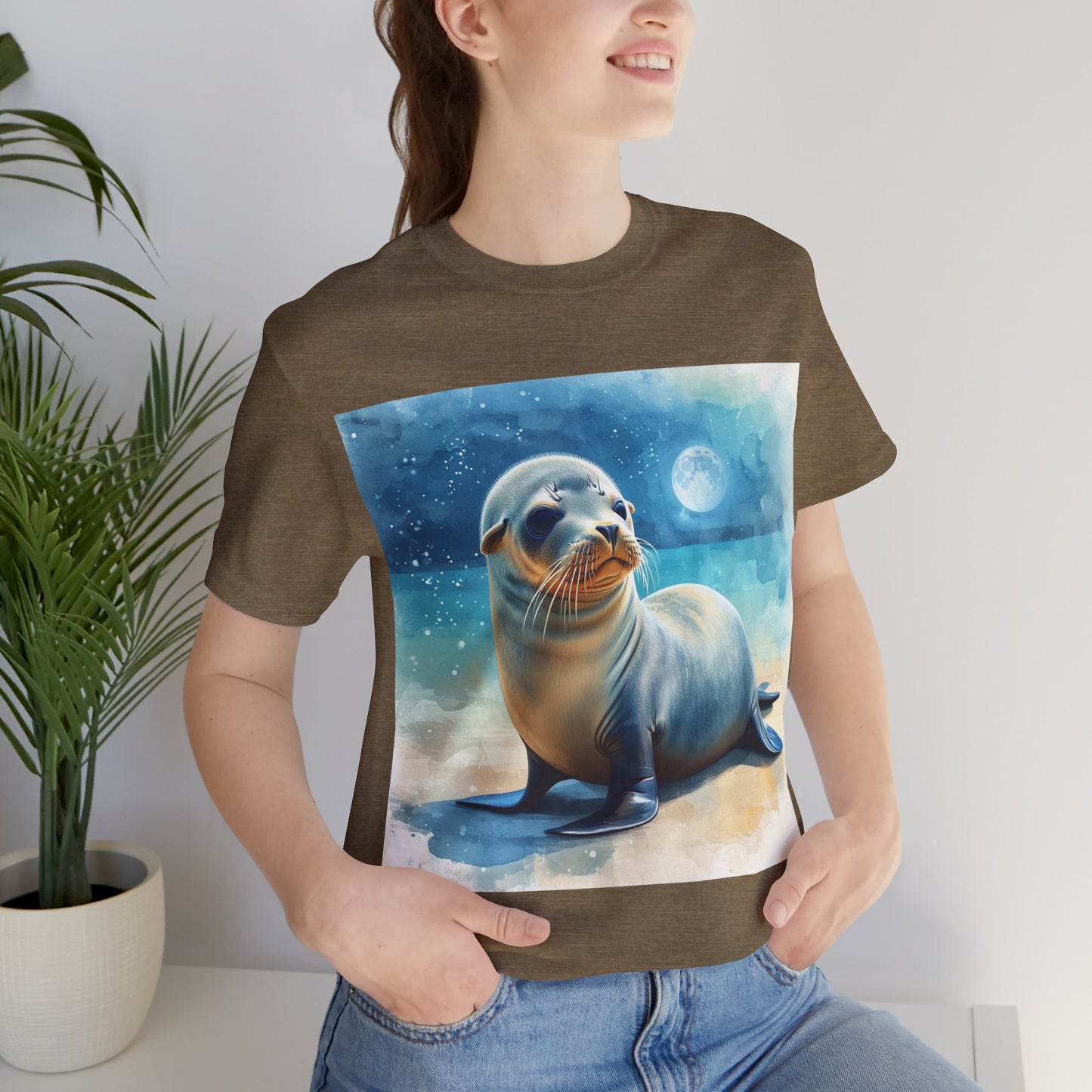 Cute Sea Lion Unisex Jersey Short Sleeve Tee