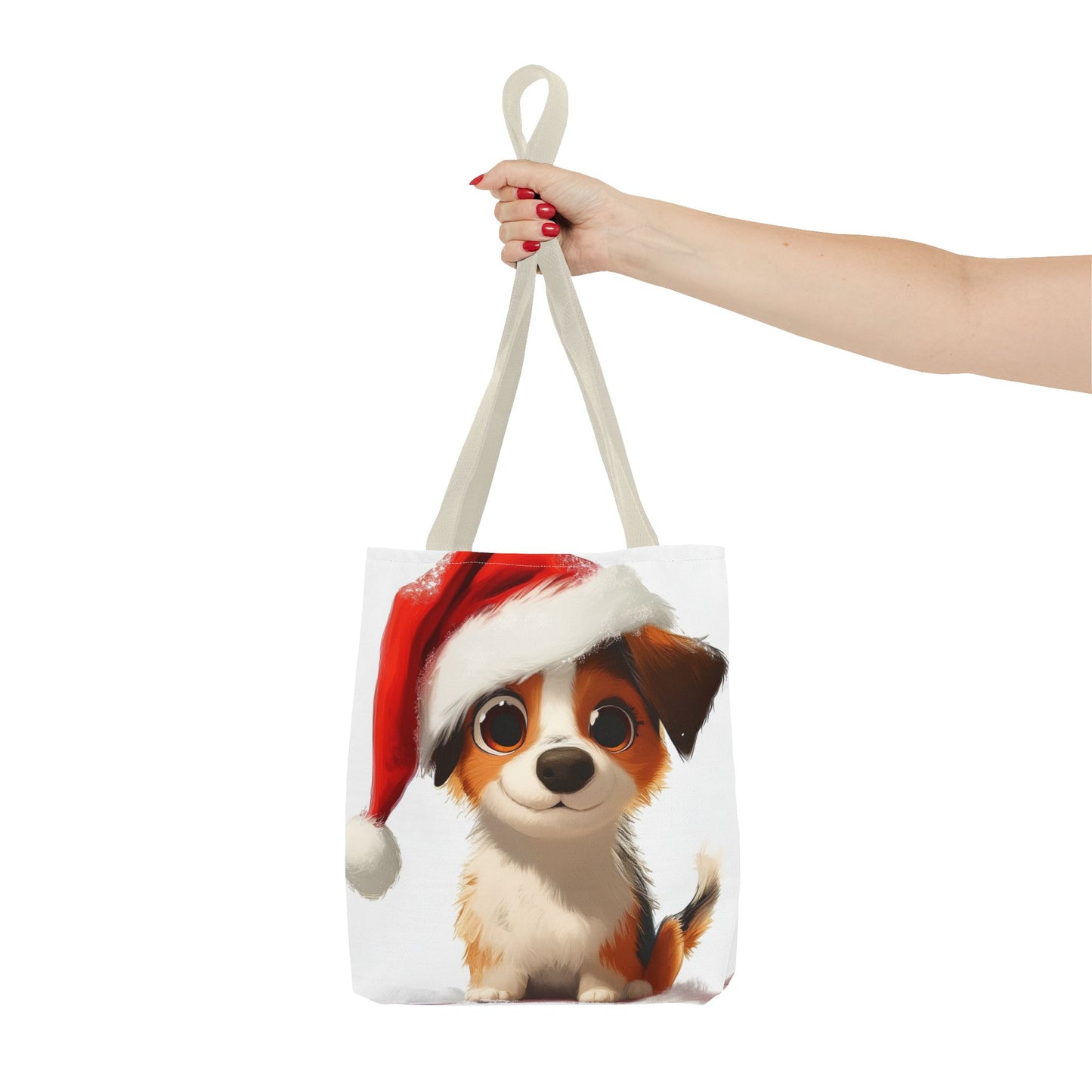 Festive Puppy Tote Bag (AOP)