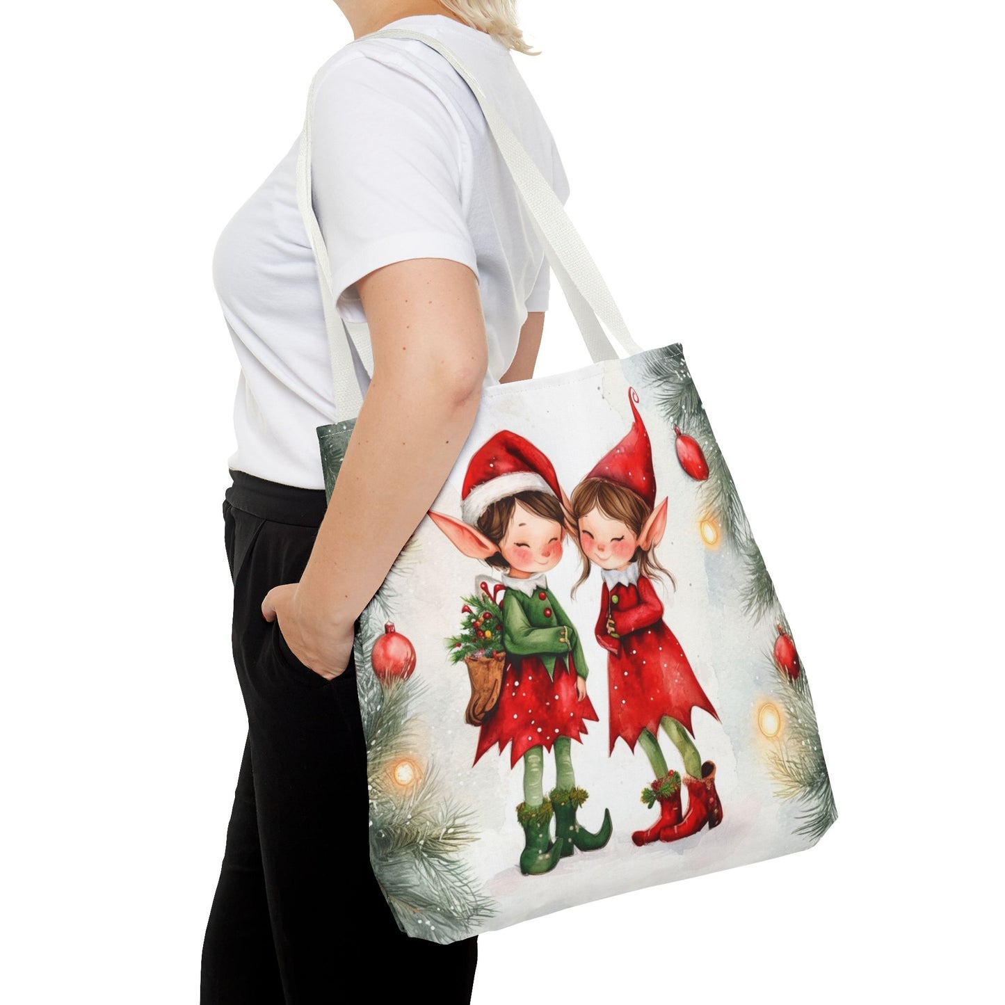 Watercolor Elves Tote Bag (AOP)