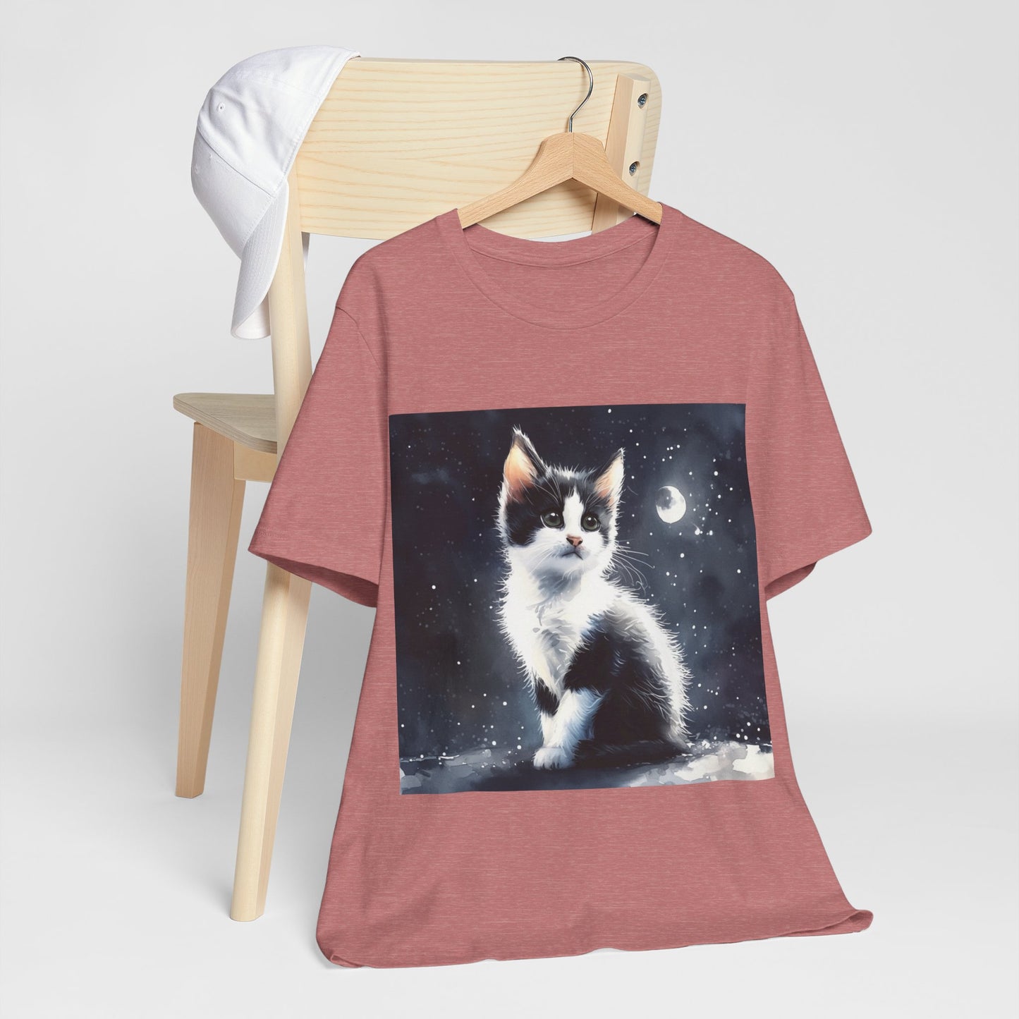 Cute Tuxedo Cat Jersey Short Sleeve Tee