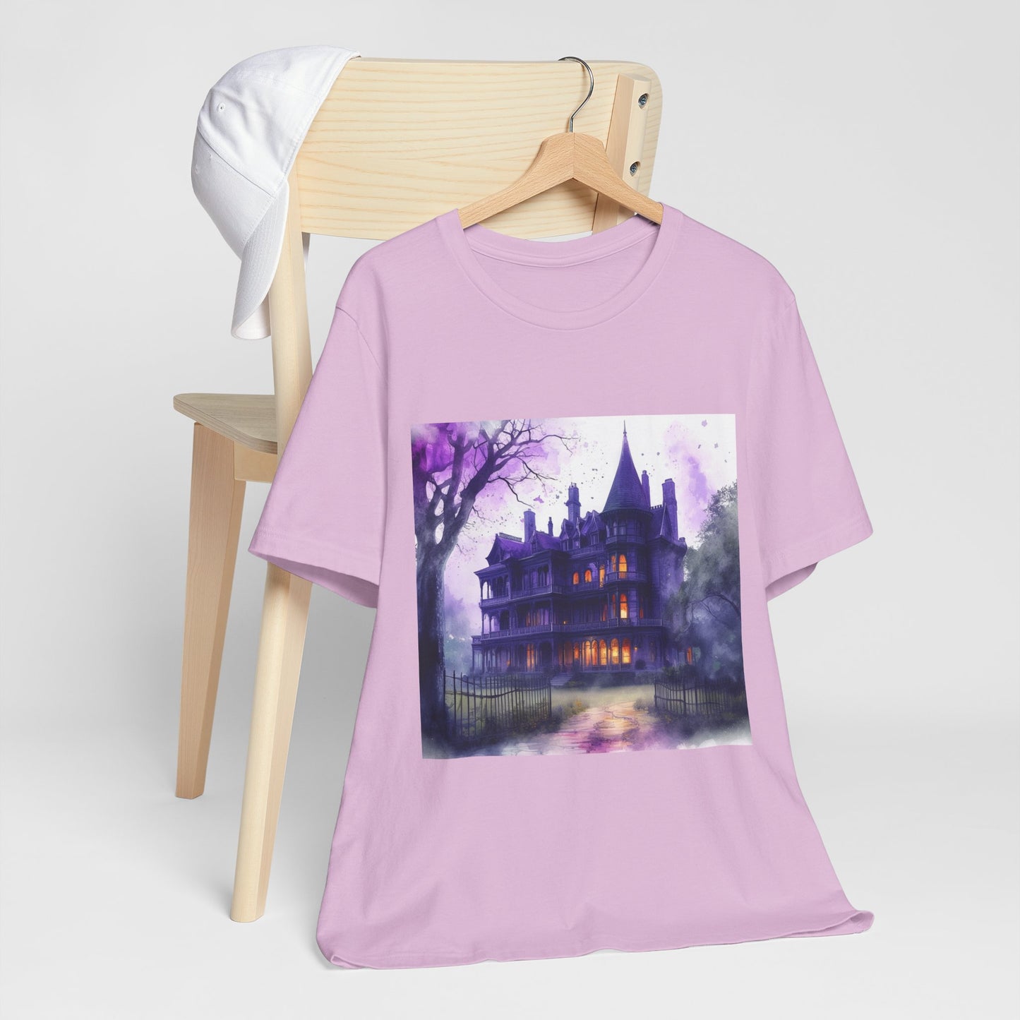 Haunted House Unisex Jersey Short Sleeve Tee