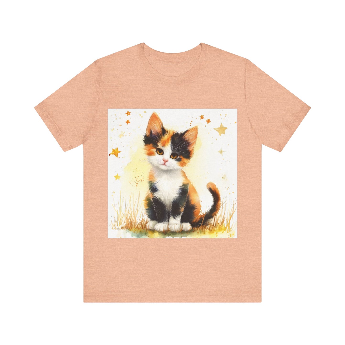 Cute Calico Kitten Unisex Jersey Short Sleeve Tee