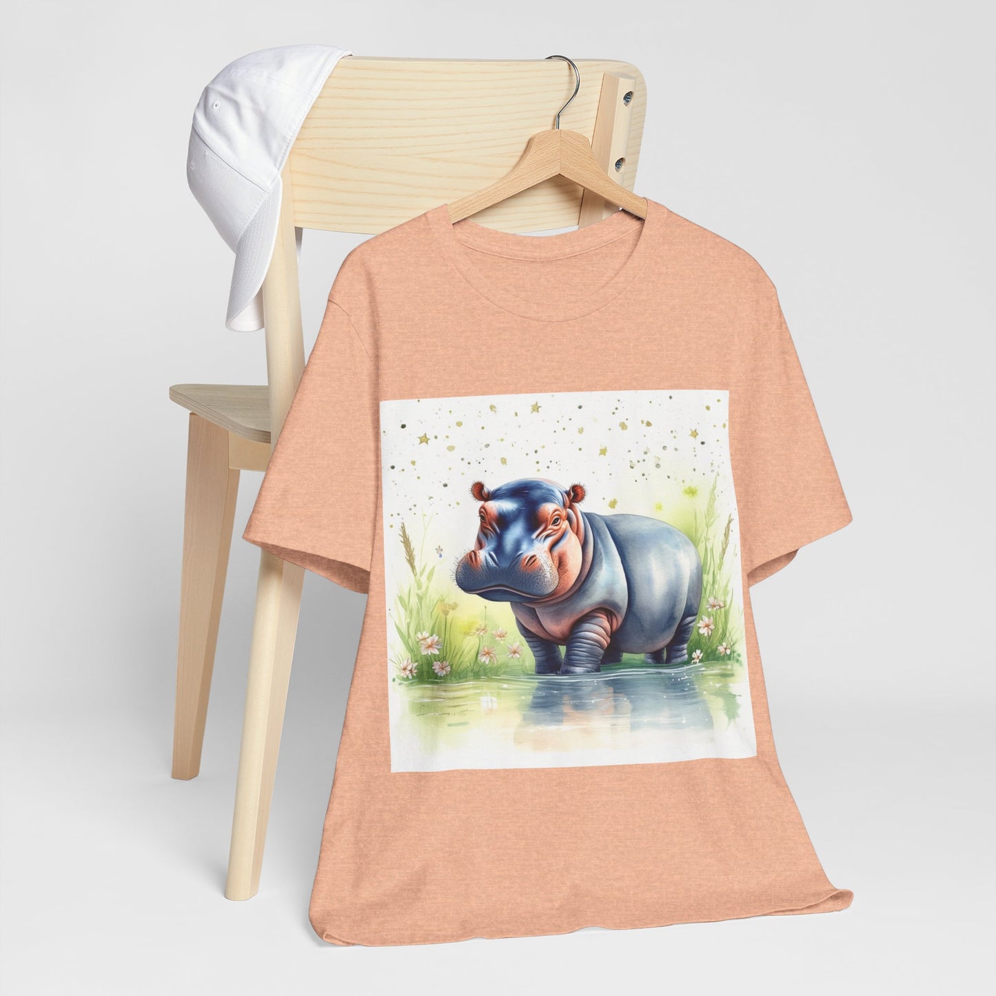 Cute Hippo Unisex Jersey Short Sleeve Tee