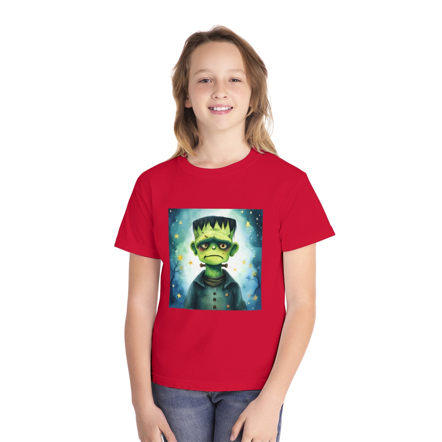 Cute Frankenstein Monster Youth Midweight Tee