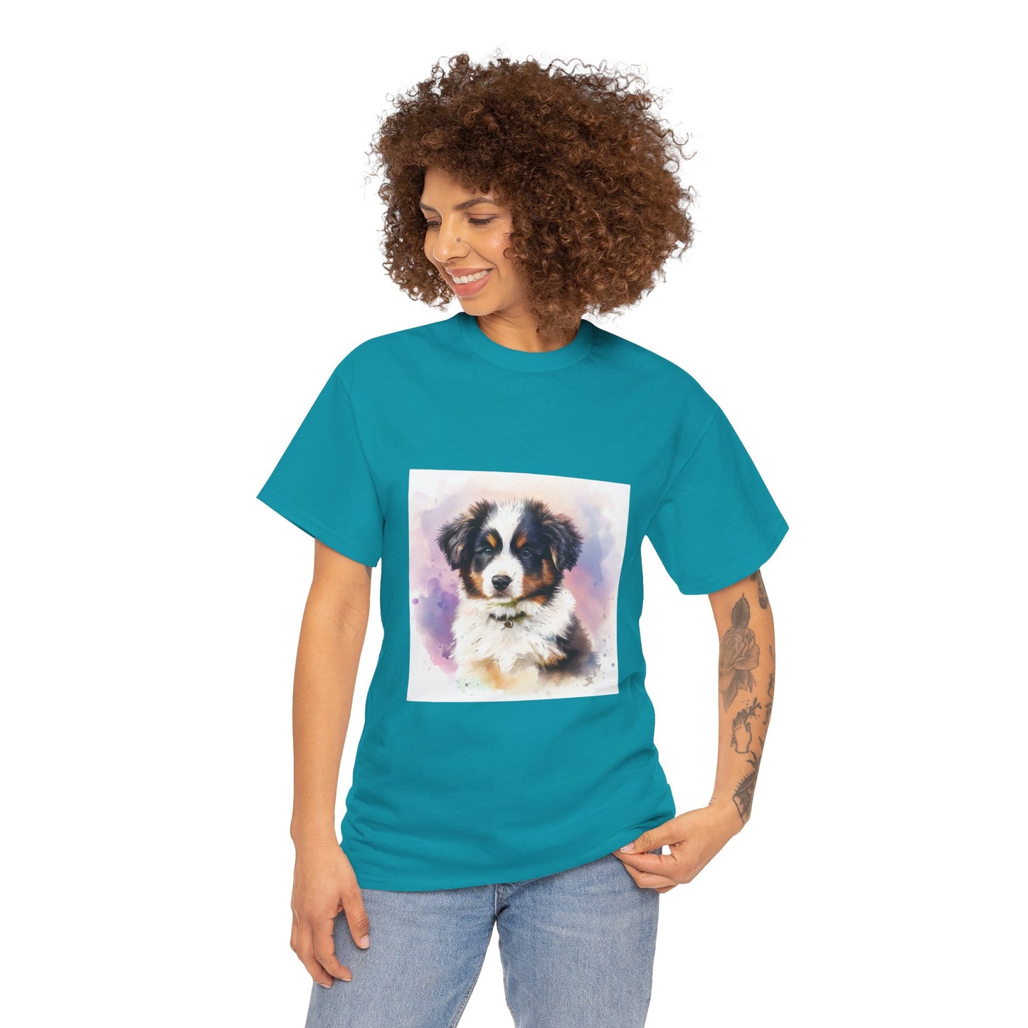 Australian Shephard Unisex Heavy Cotton Tee