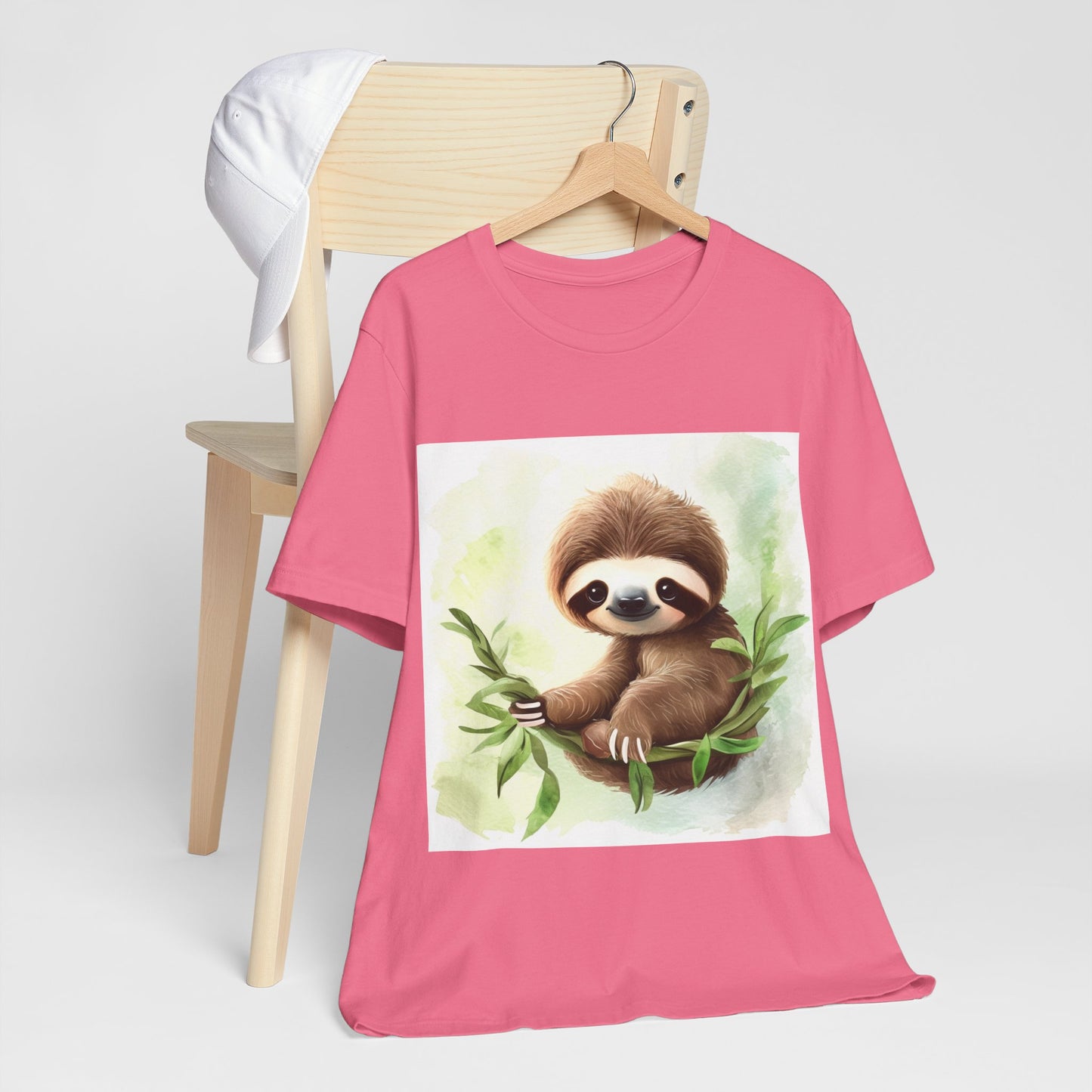 Playful Sloth Unisex Jersey Short Sleeve Tee