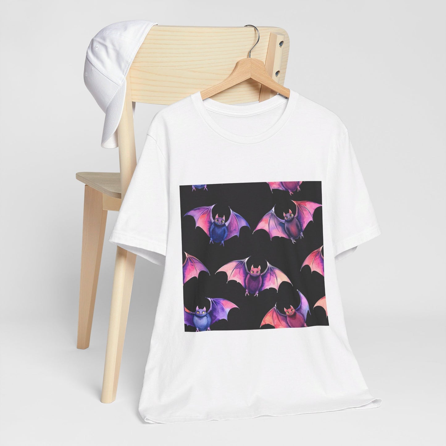 Bright Bat Pattern Unisex Jersey Short Sleeve Tee