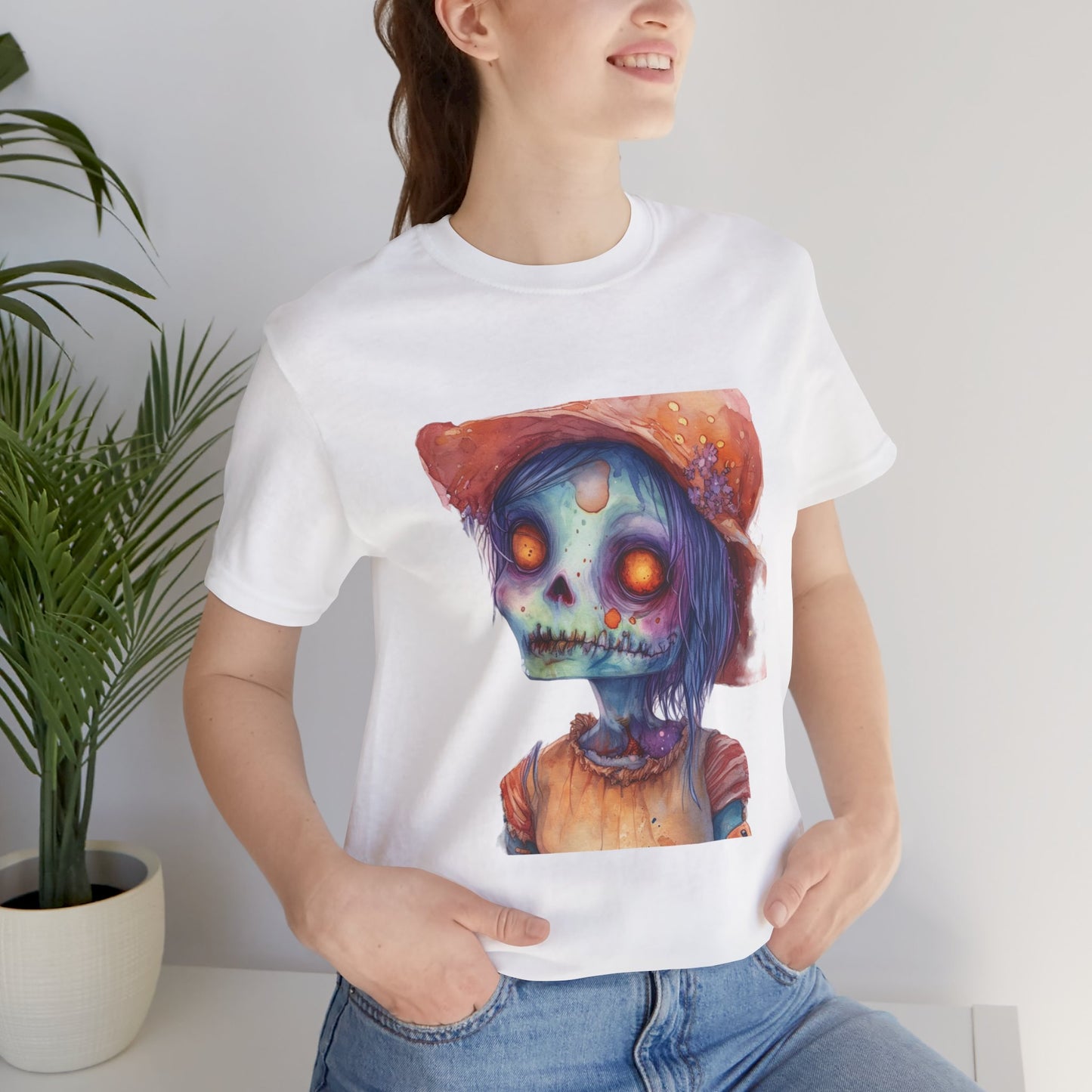 Cute Zombie Unisex Jersey Short Sleeve Tee